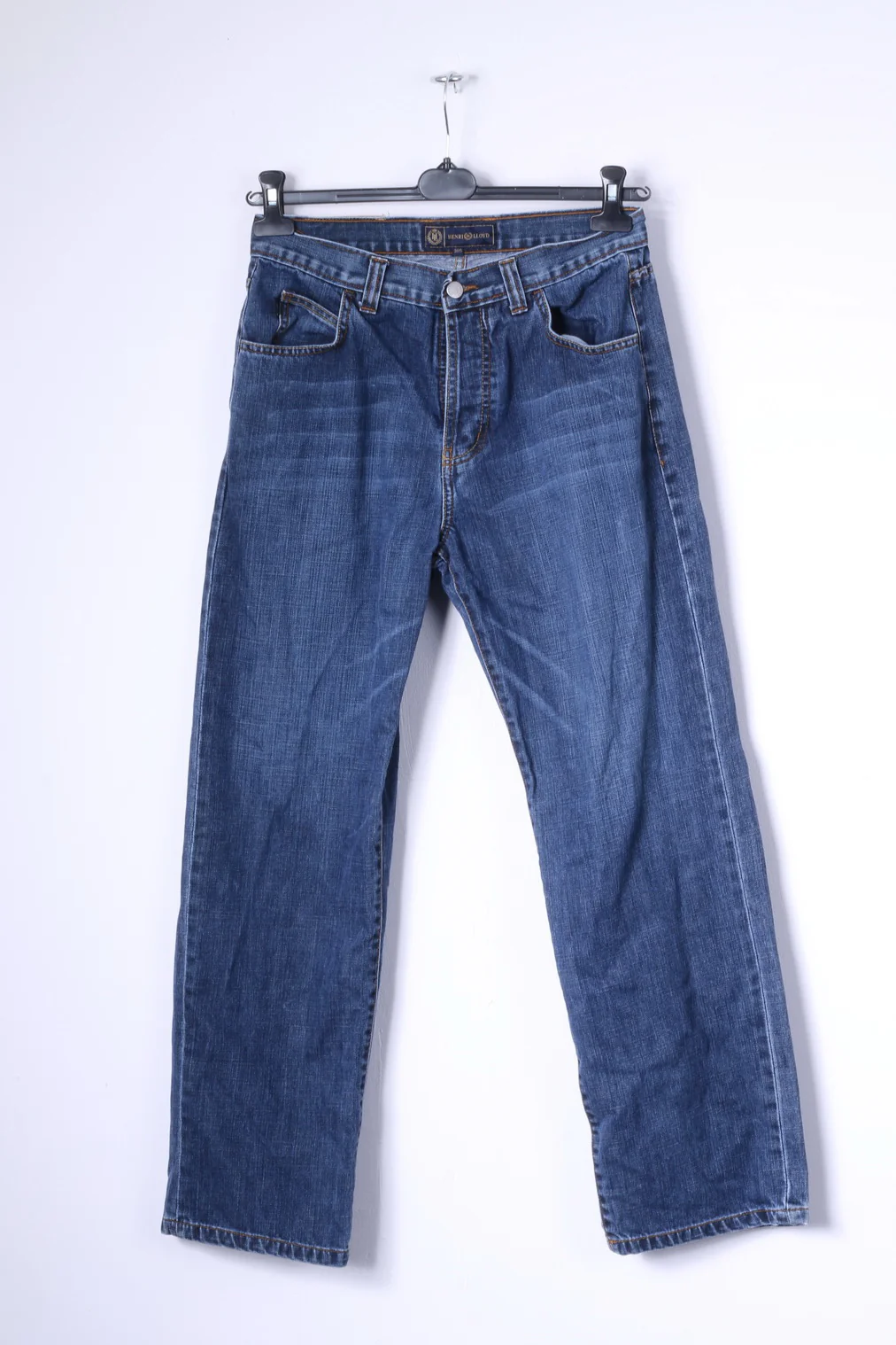 Henri Lloyd Mens 30 S Trousers Blue Jeans Cotton Denim Straight Leg Pants