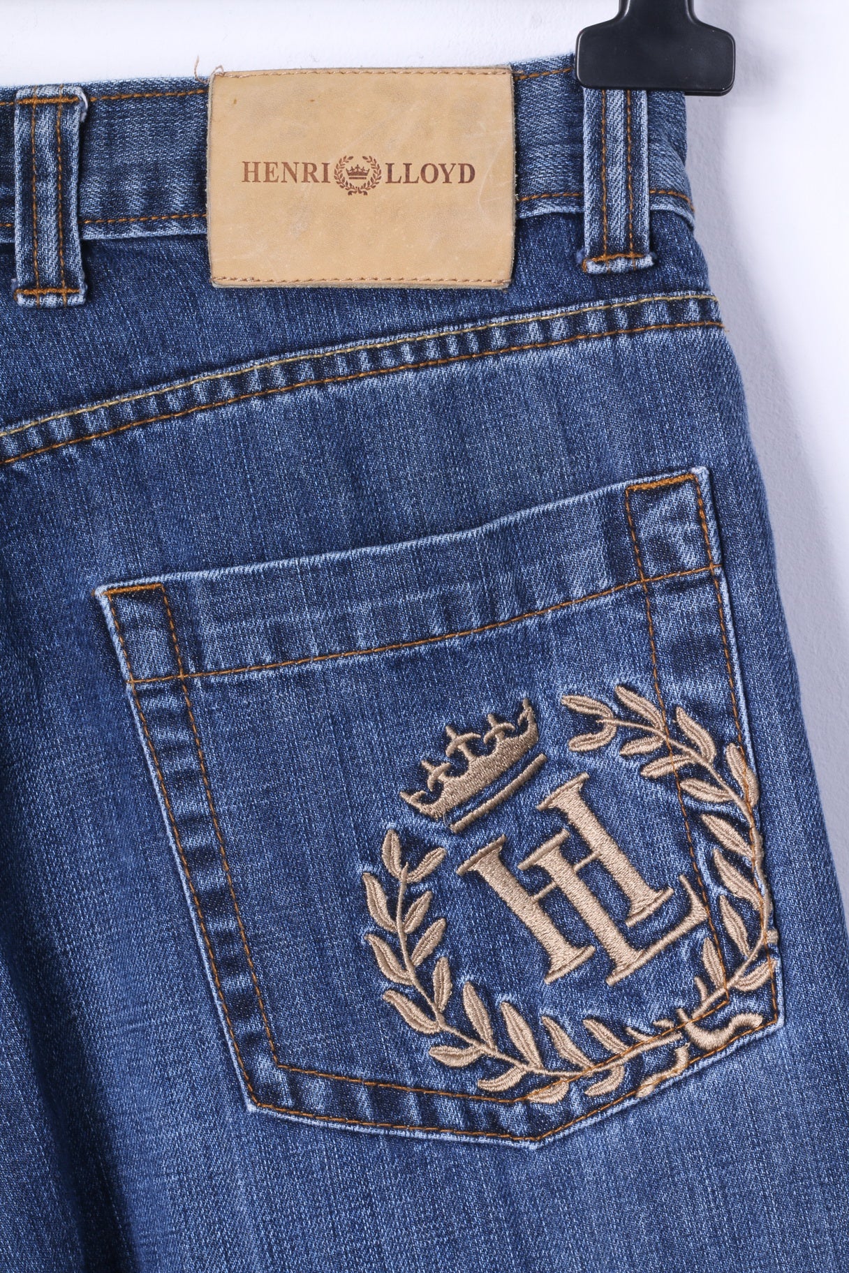 Henri Lloyd Mens 30 S Trousers Blue Jeans Cotton Denim Straight Leg Pants - Image 5