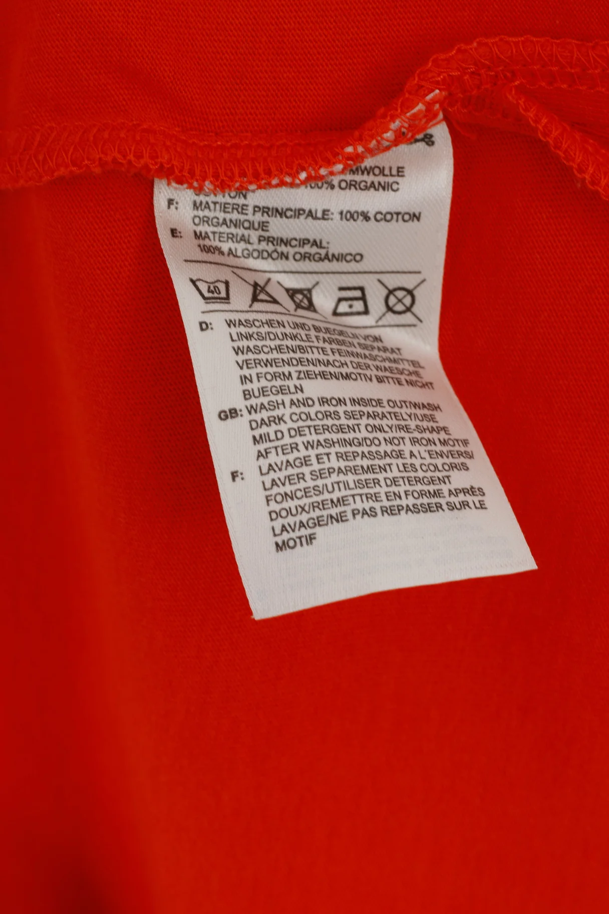 Adidas Mens XL T-Shirt Orange 100% Cotton Active You Can Run Top - Image 5