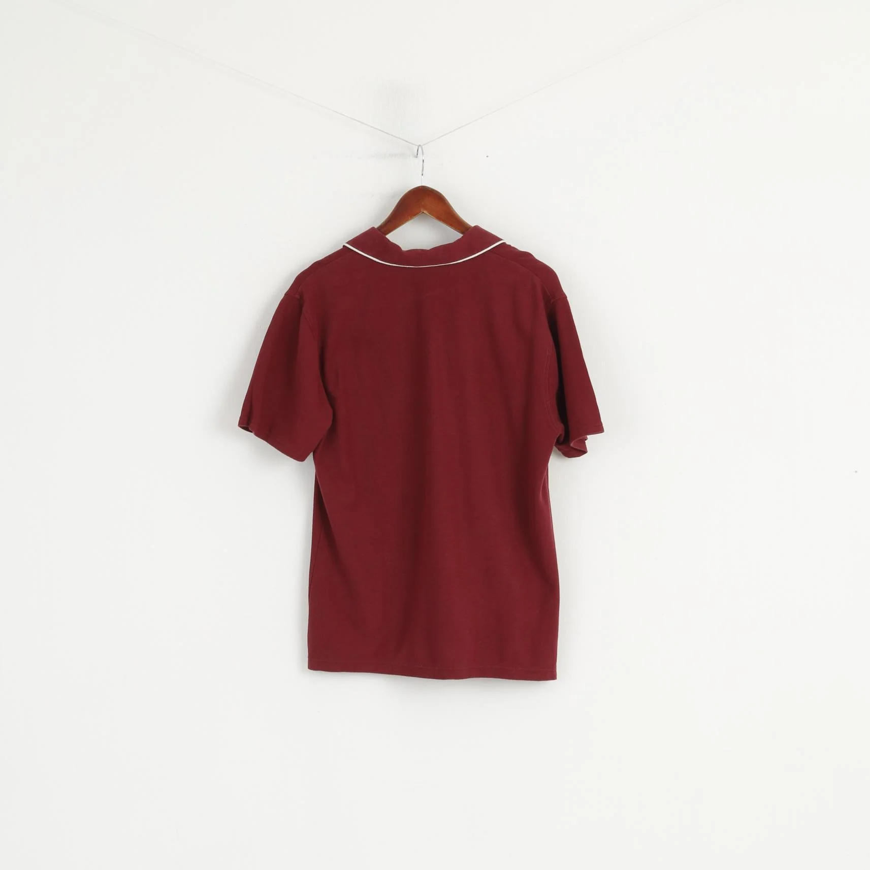 Original Penguin Men S Polo Shirt Maroon Cotton Classic Fit Short Sleeve Top - Image 5