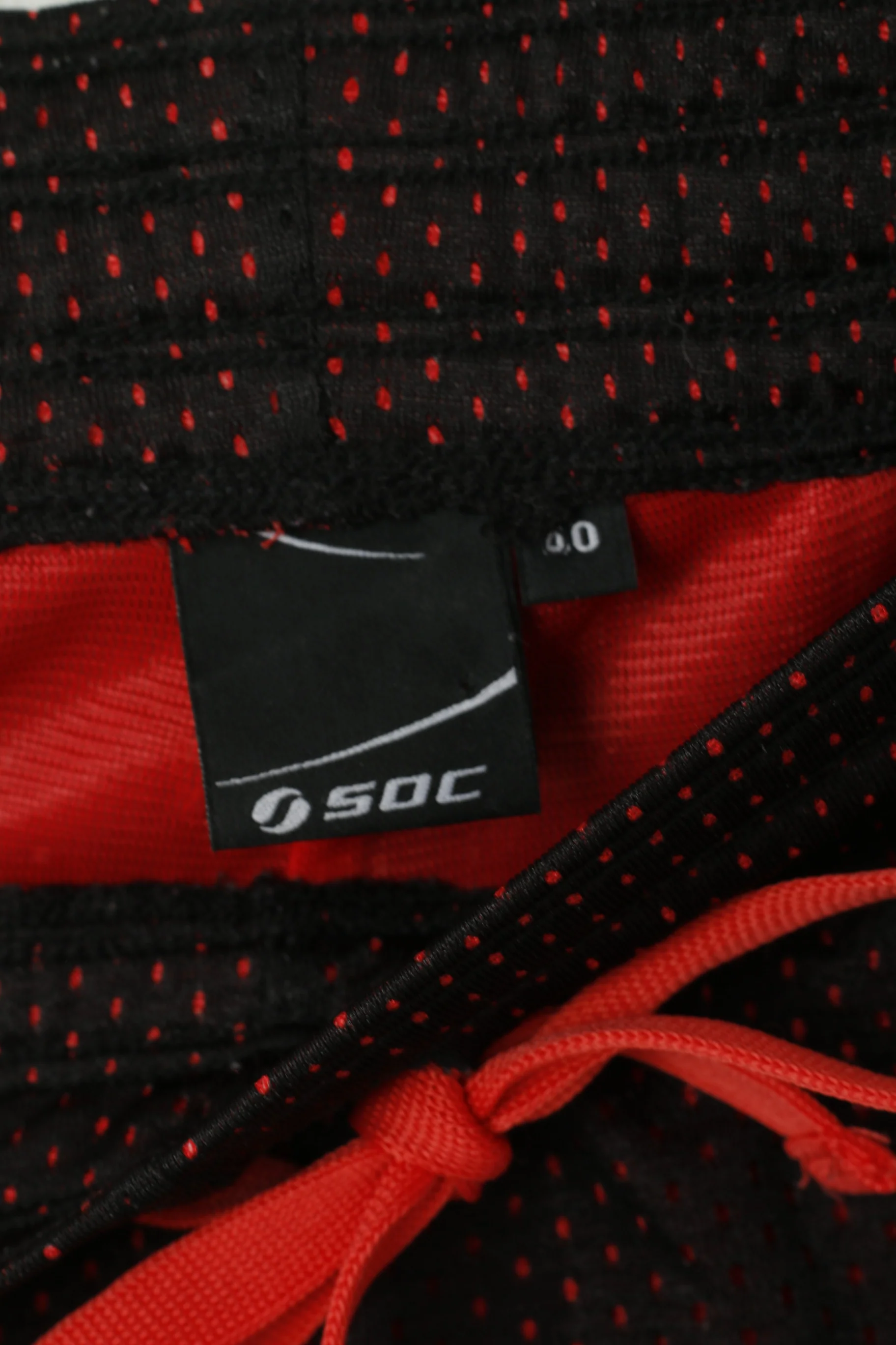 SDC Women 40 L Shorts Black Mesh Gym Run Active Drawstring Waist - Image 3