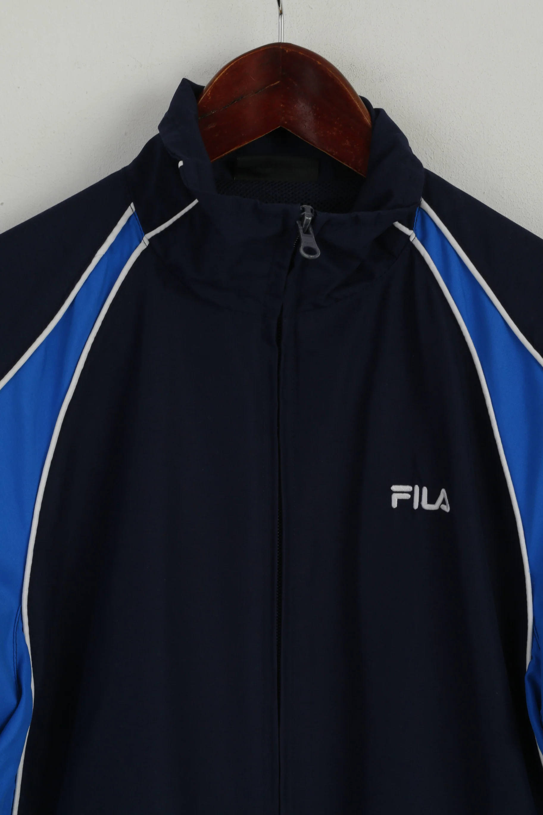 FILA Youth MB 10-12 Age Jacket Navy Traning Active Zip Up Mesh Lined Top - Image 2