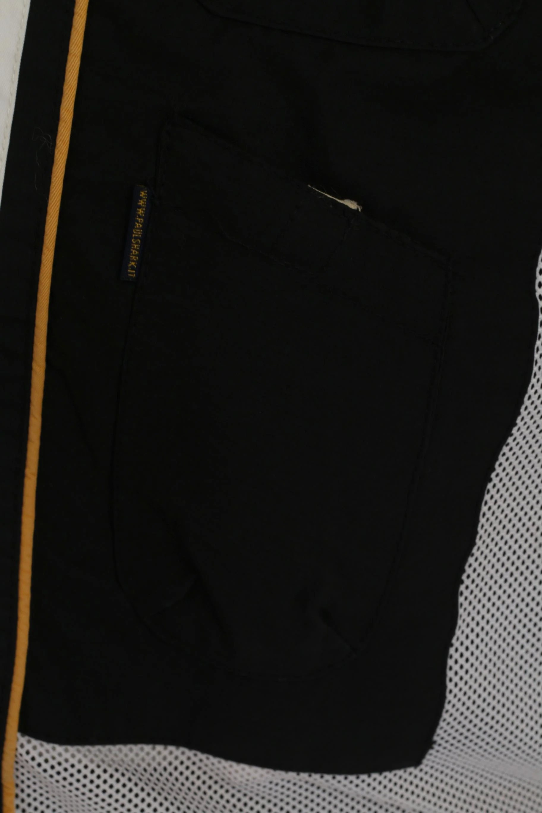 Paul & Shark Yachting Men 2XL Jacket Black Windbreaker Cotton Zip Up Classic Top - Image 7