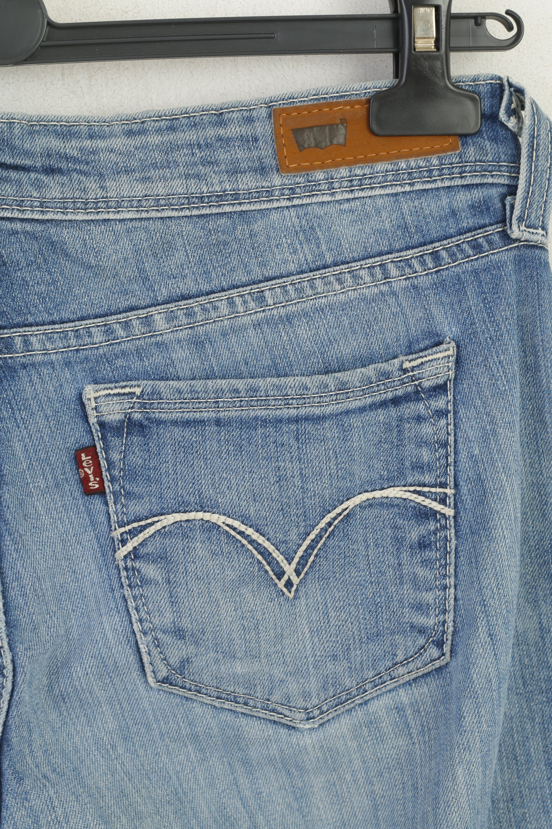 Levi's Demi Curve Women 28 Jeans Trousers Blue Cotton Low Rise Skinny Pants - Image 5