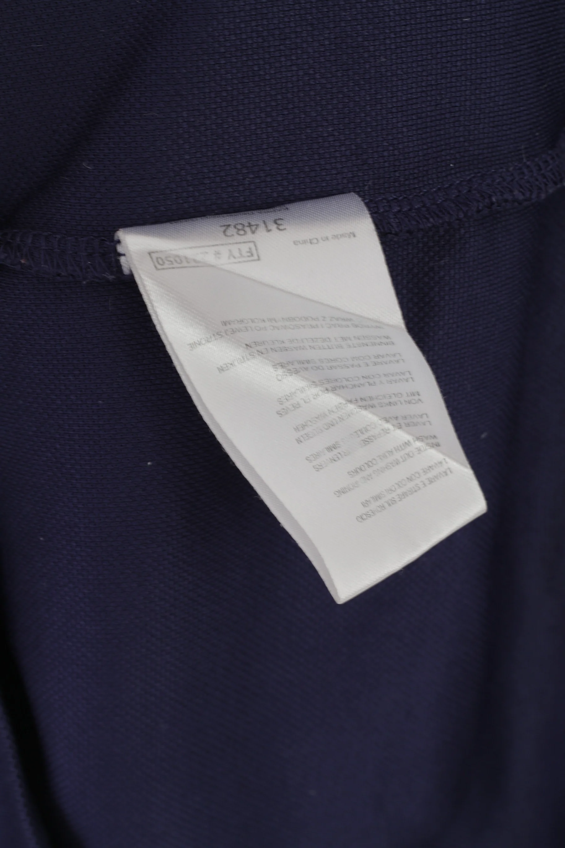 Kappa Men M Polo Shirt Navy Shiny Vintage Tennis Sportswear Logo Jersey Top - Image 5