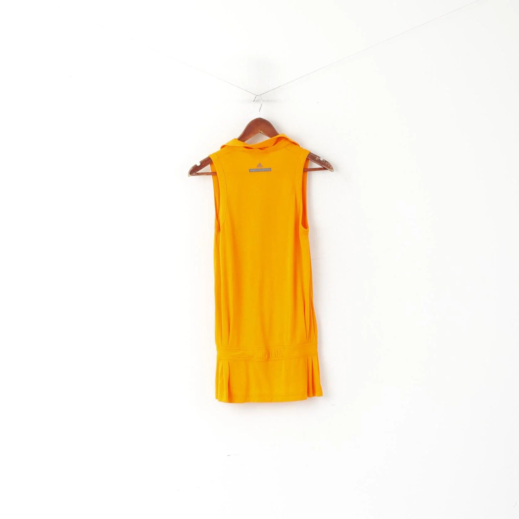 Adidas Stella McCartney Women 38 S Shirt Orange Cotton Sport Gym Vest Top - Image 7