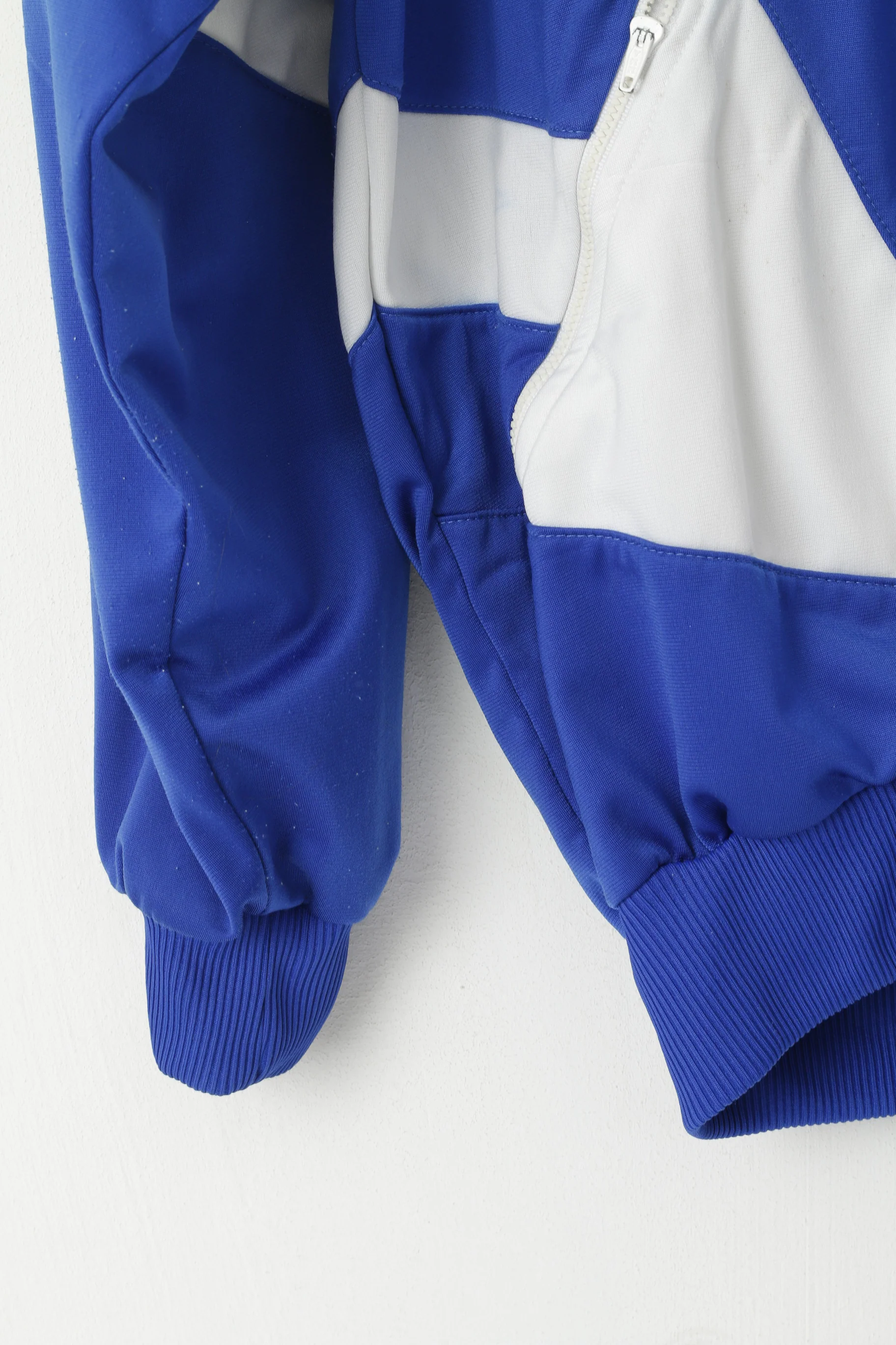 Adidas Men D4 166 S Sweatshirt Blue Vintage Kleive Full Zipper Tracksuit Top - Image 3