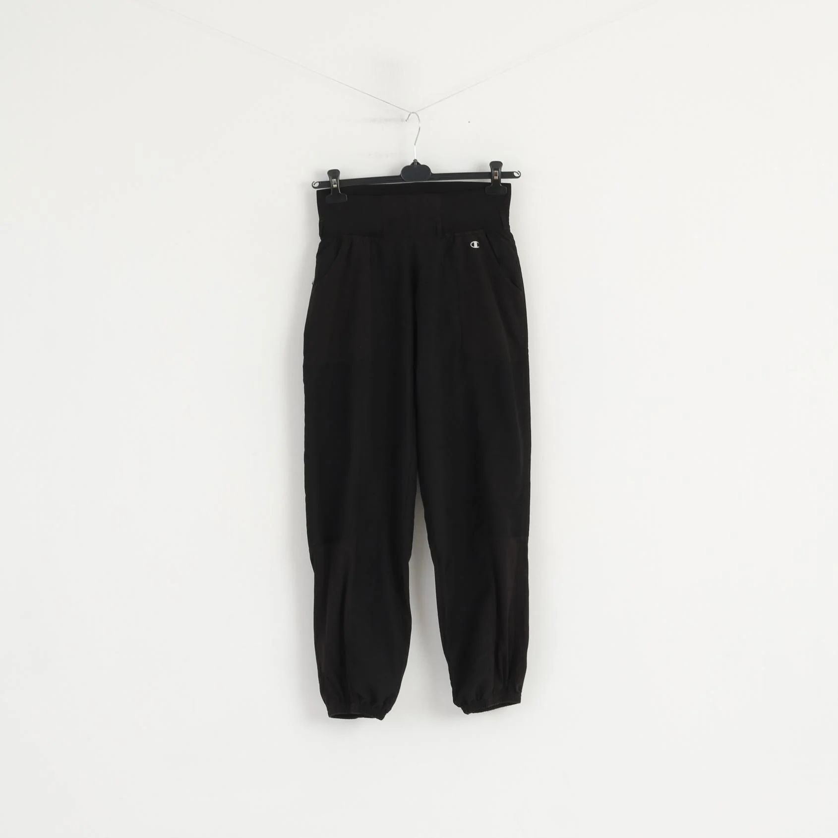 Champion Women S Trousers Black Sportswear Elastic Waist Casual Pants