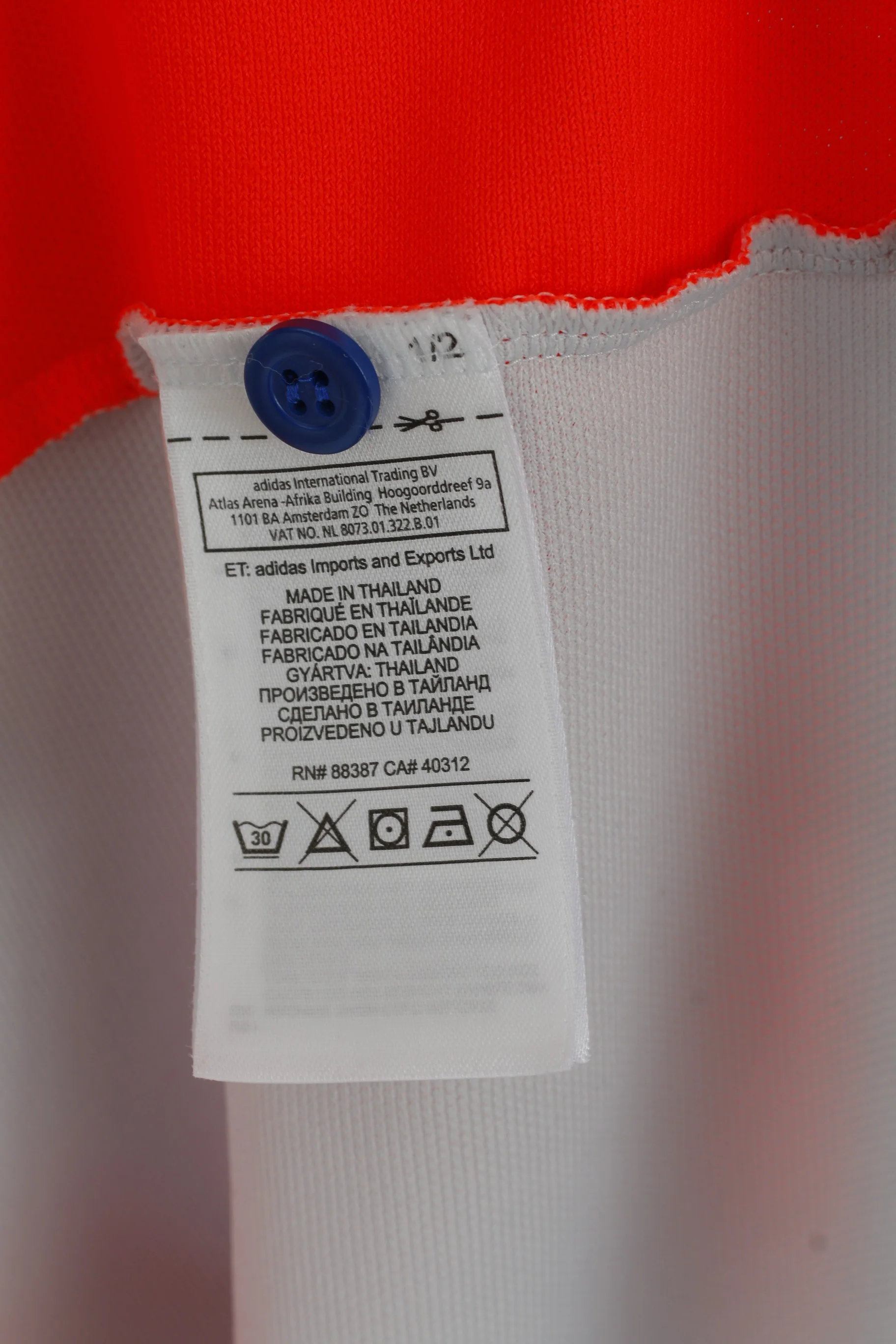 Adidas Men M Polo Shirt Blue National England team Climacool Active Top - Image 4