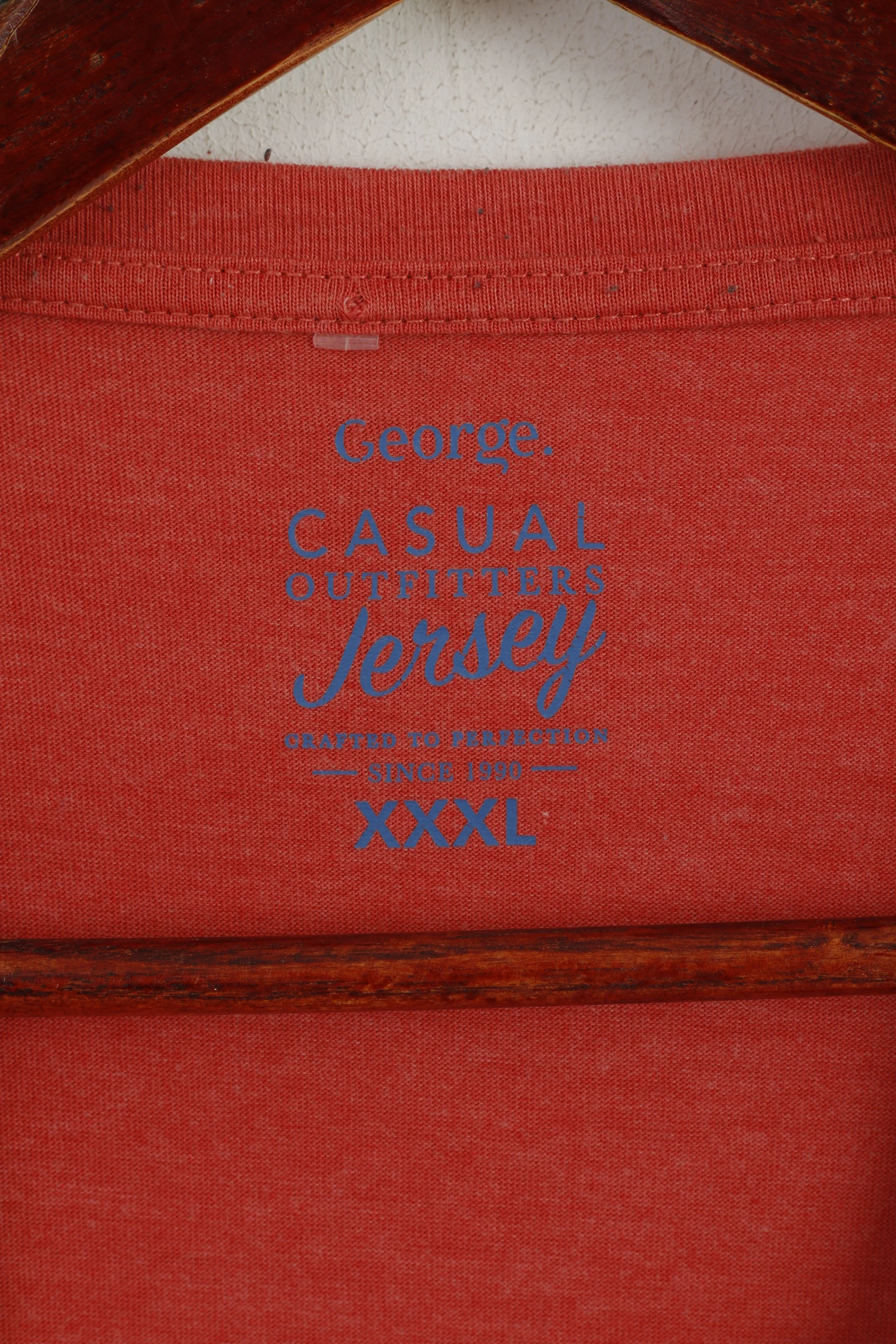 George Men XXXL T- Shirt Brick Orange Graphic Cotton Casual Outfitters Jersey Alabama Top - Image 3