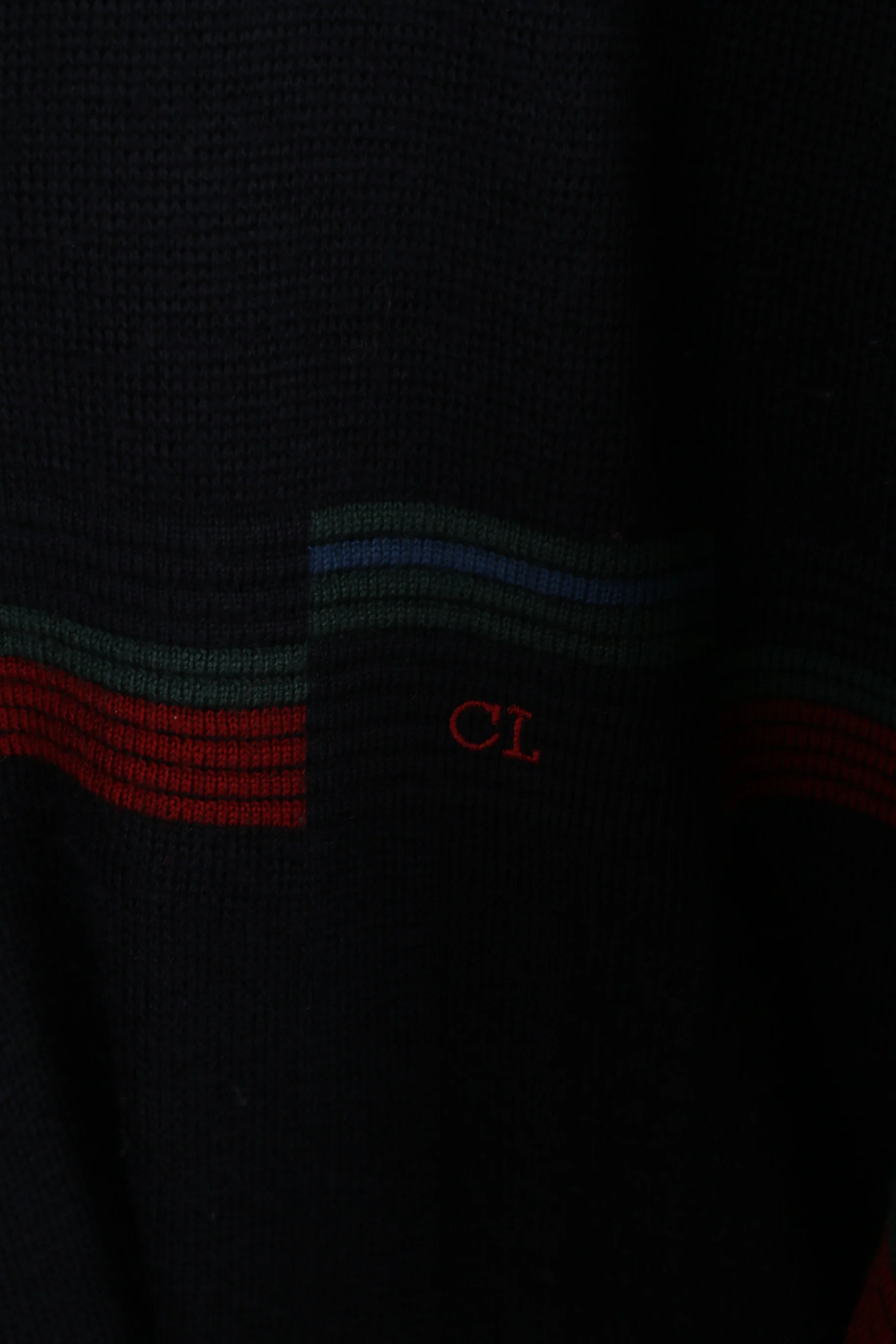 Clubmate Men 56 XXL Jumper Navy Wool Blend Retro V Neck Classic Sweater - Image 4