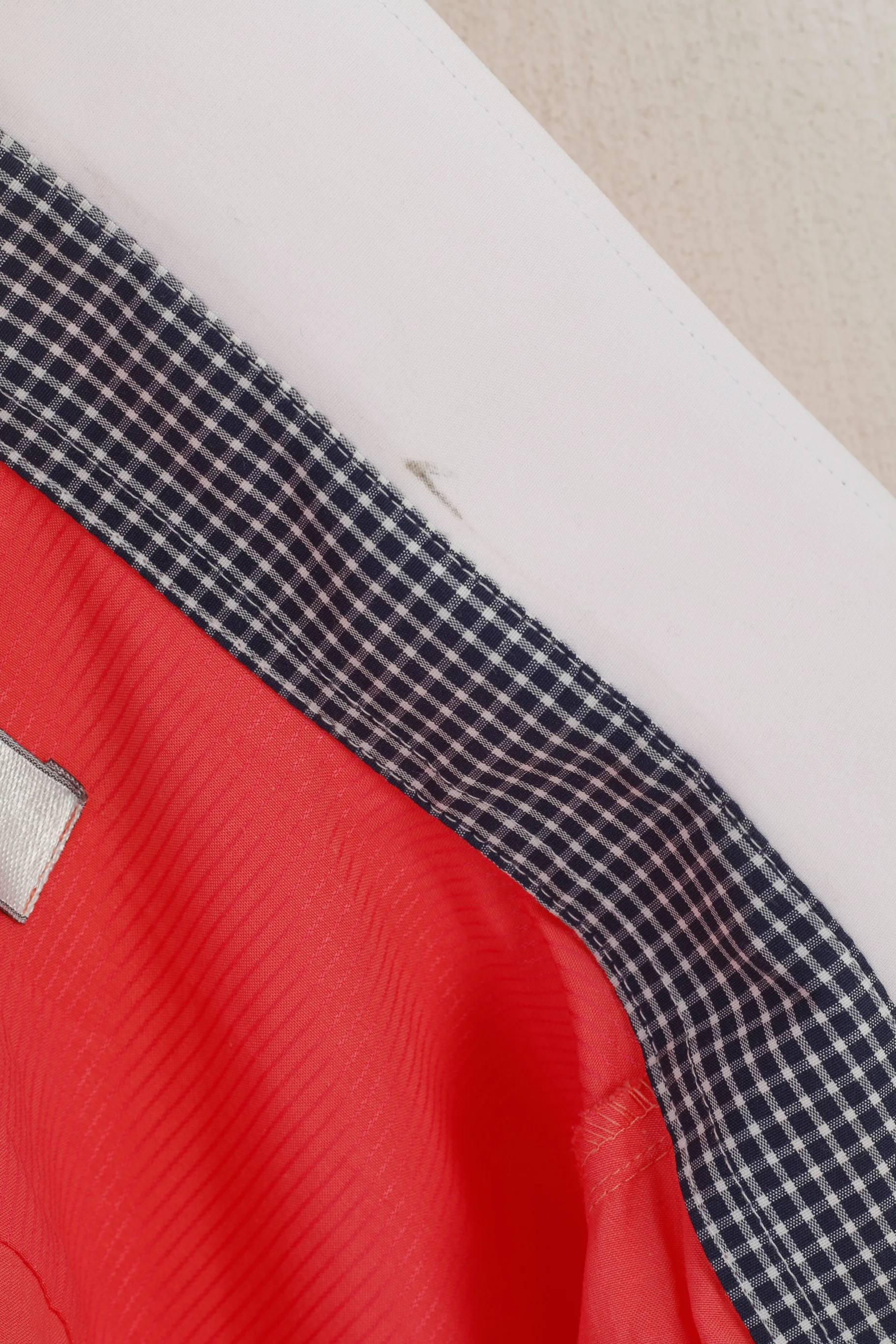 Best Men 43-44 XL Casual Shirt Peach Cotton Retro Style Short Sleeve Top - Image 7