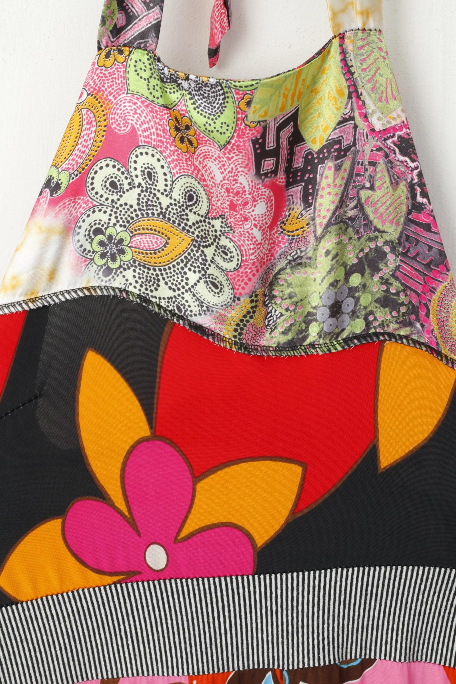 TU Women S Dress Multicoloured Floral Print Strapless Shiny Stretch Summer - Image 2