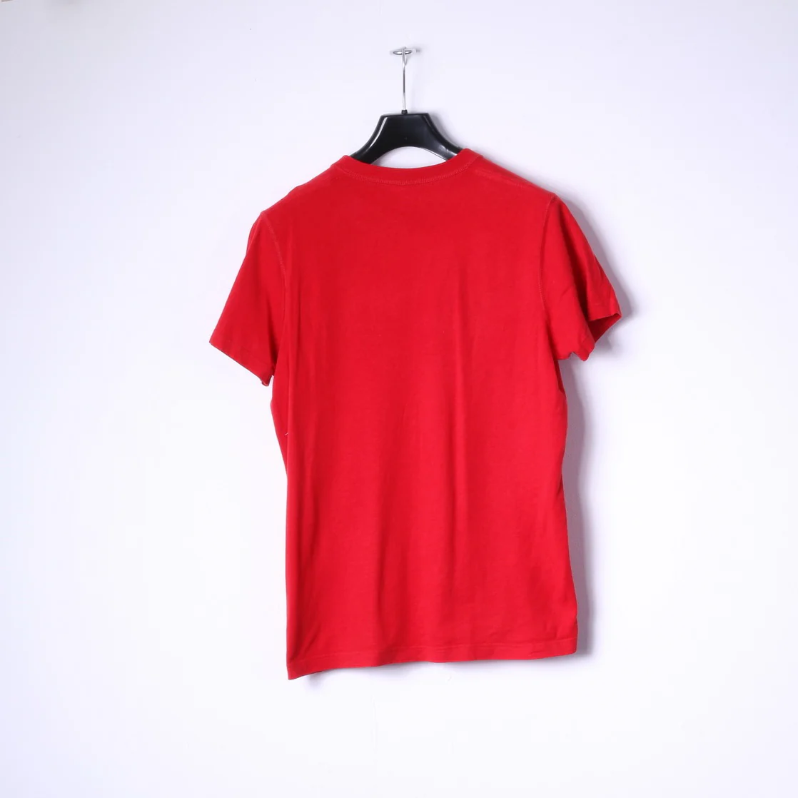 Hollister California Mens L (M) T- Shirt Red Cotton V Neck Classic Top - Image 5