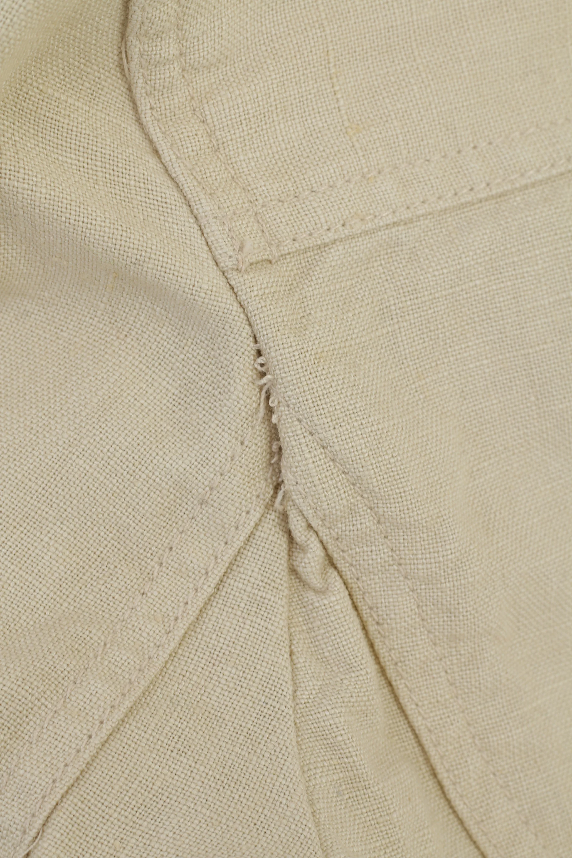 Yumi Mazao Women 40 S Jacket Beige Vintage 100% Linen Norah Blazer - Image 7