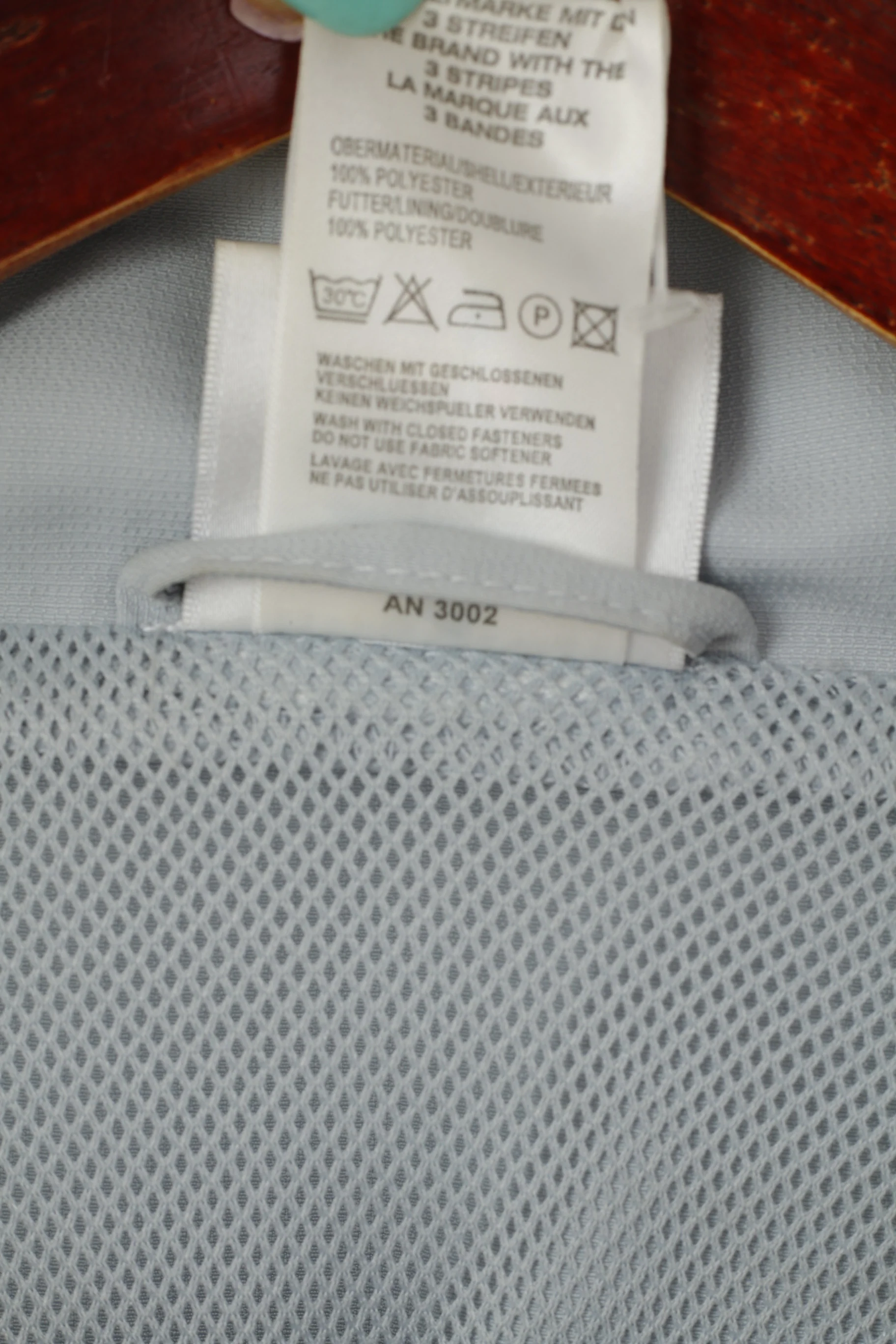 Adidas Men 42/44 L Jacket Grey Pullover Zip Neck Activewear Sport Top - Image 5