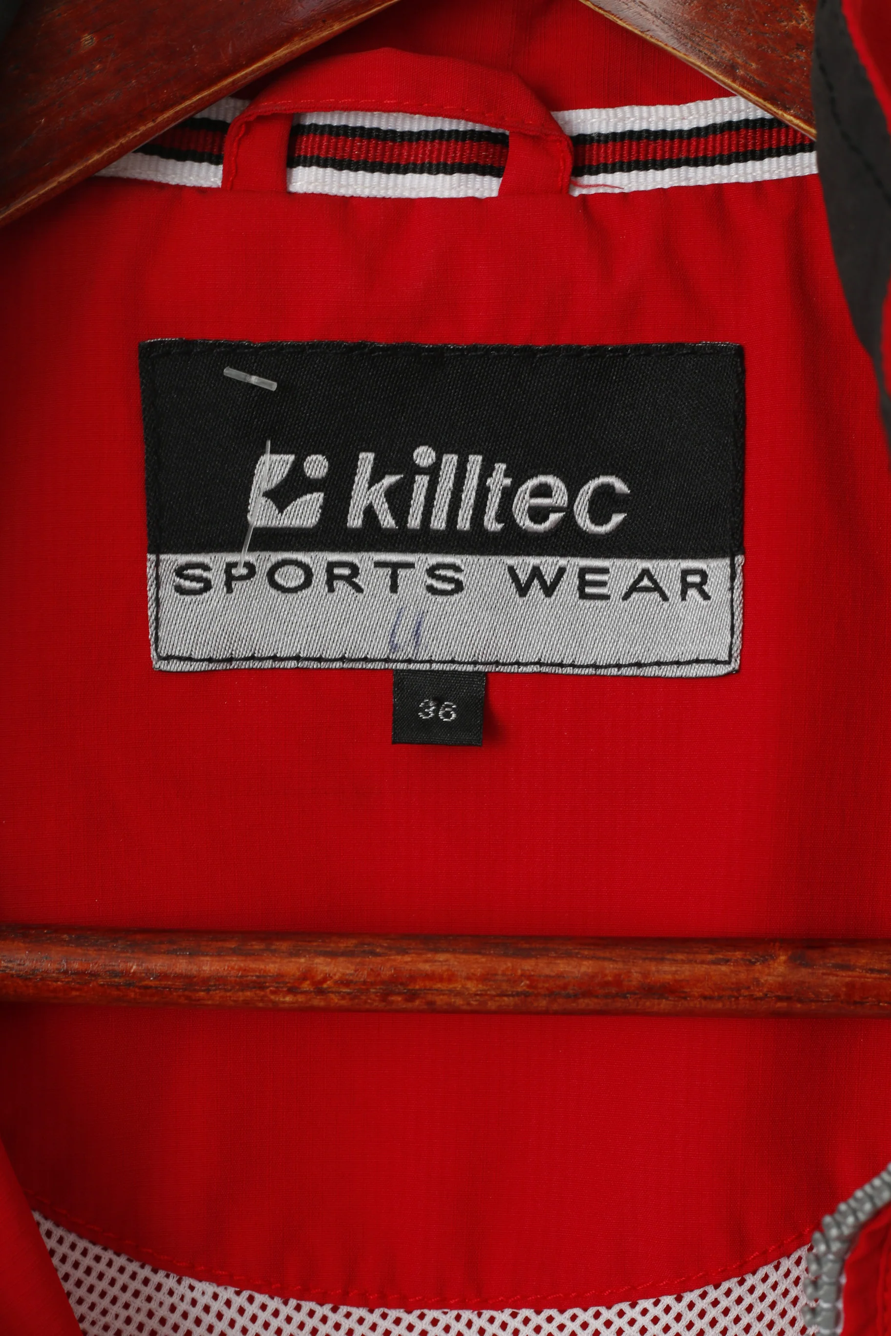 Killtec Women 36 S Vest Red White Full Zipper Gilet Sportswear Casual Top - Image 4