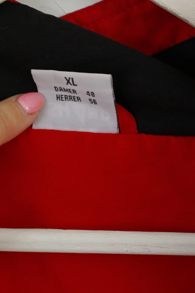 Shamp Mens XL Jacket Black Red All Sports Activewear Bomber Zip Up Top - Image 6