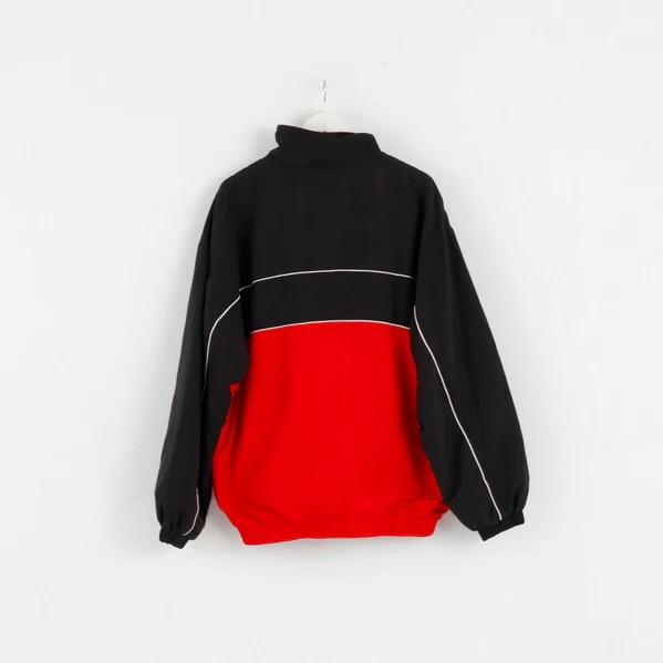Shamp Mens XL Jacket Black Red All Sports Activewear Bomber Zip Up Top - Image 7