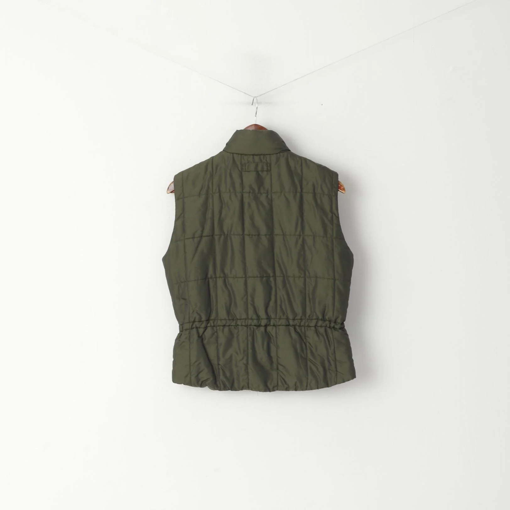 Iris Bayer Women 38 S Bodywarmer Green Quilted Riding Horse Zip Up Vest - Image 6