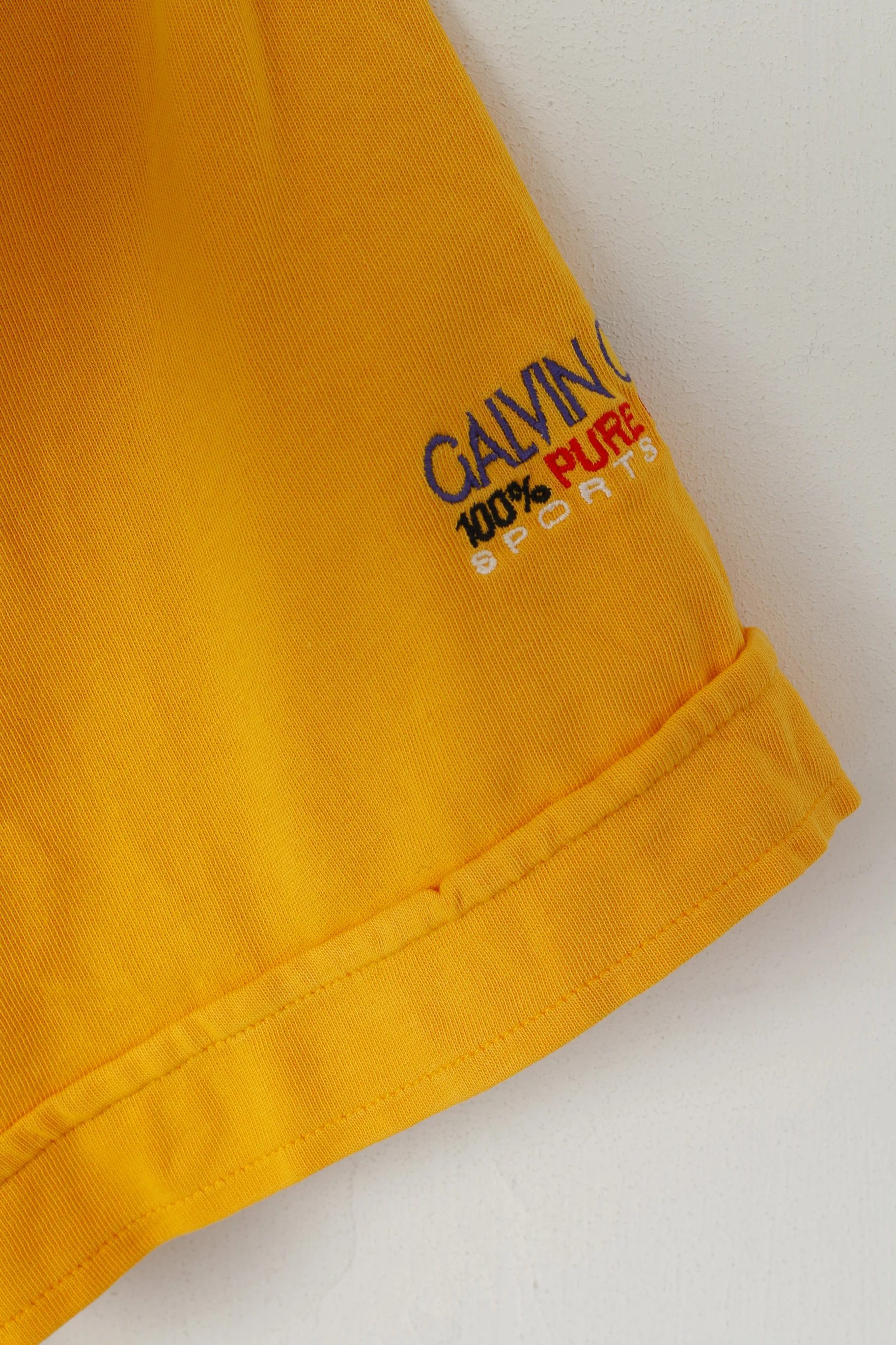 Galvin Green Men L Polo Shirt Yellow Cotton Vintage Wide Cut Golf Sportswear Top - Image 3