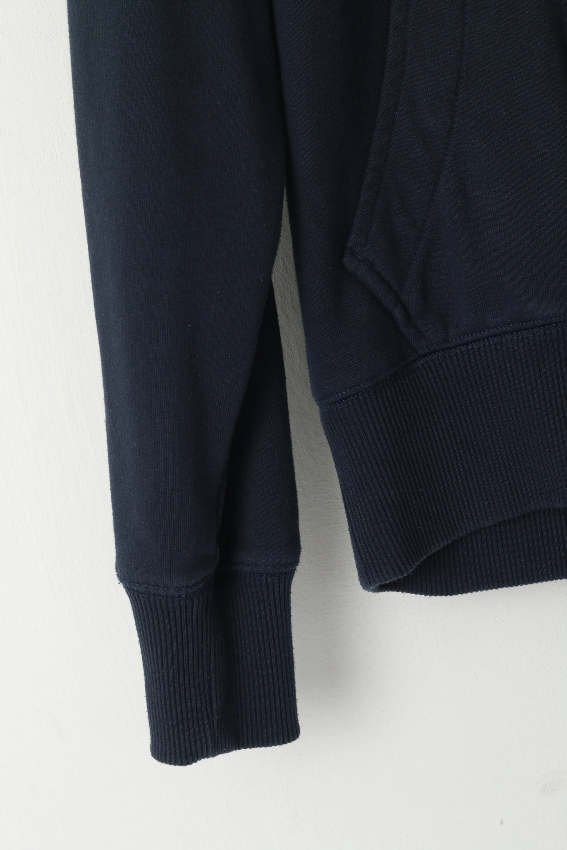 Original Penguin Women S Sweatshirt Navy Cotton Zip Up Hooded Top - Image 3