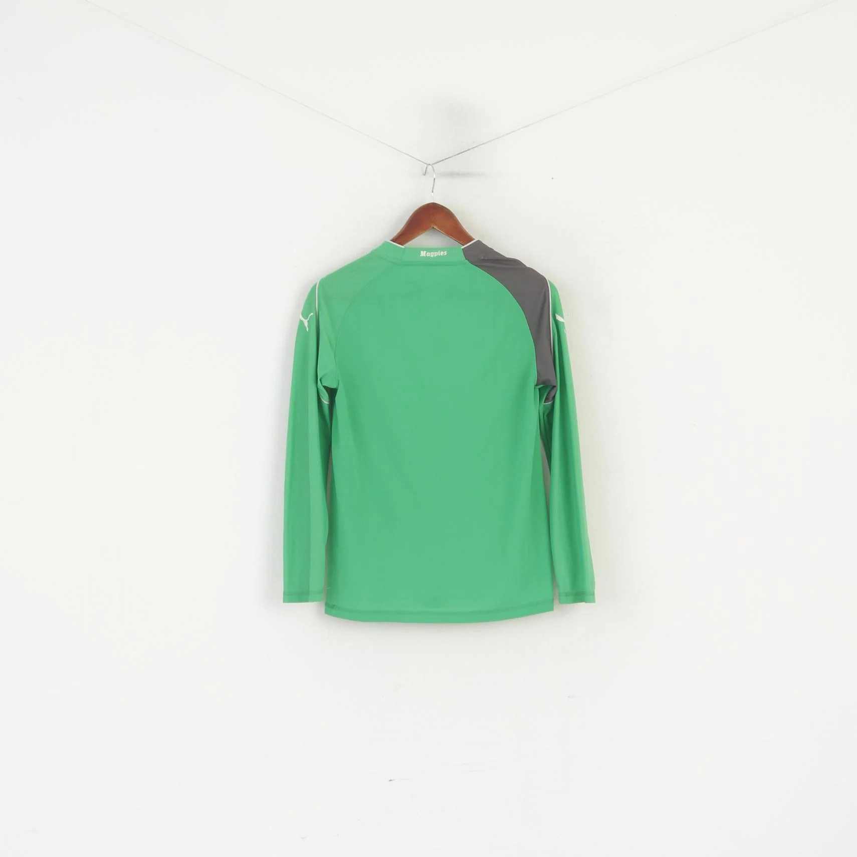 Puma Newcastle United Boys 152 Shirt Green Long Sleeve Football Club Jersey Top - Image 6