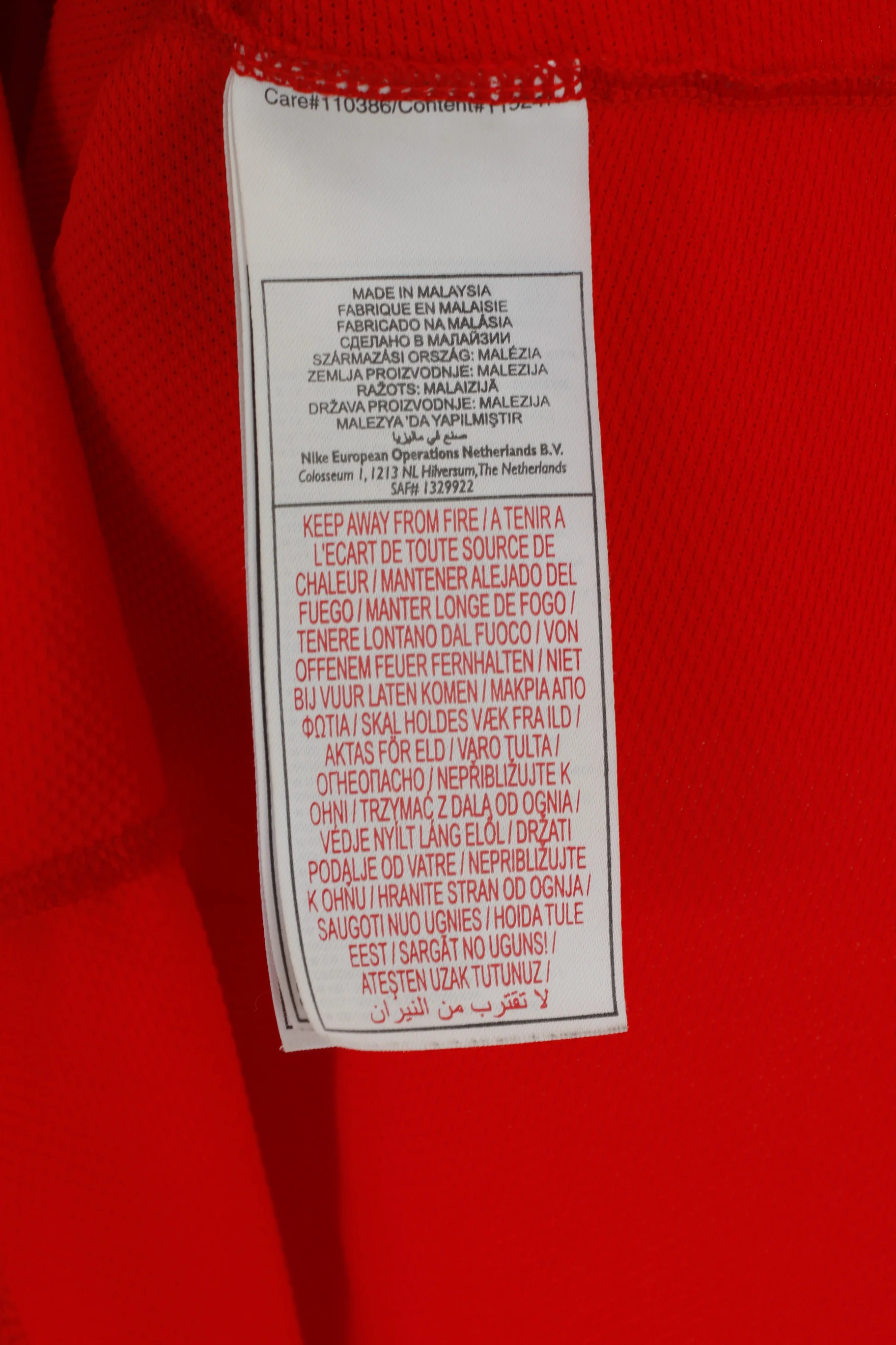 Nike Women L Shirt Red Dry Fit Running The Human Race 2008 Jersey Top - Image 4