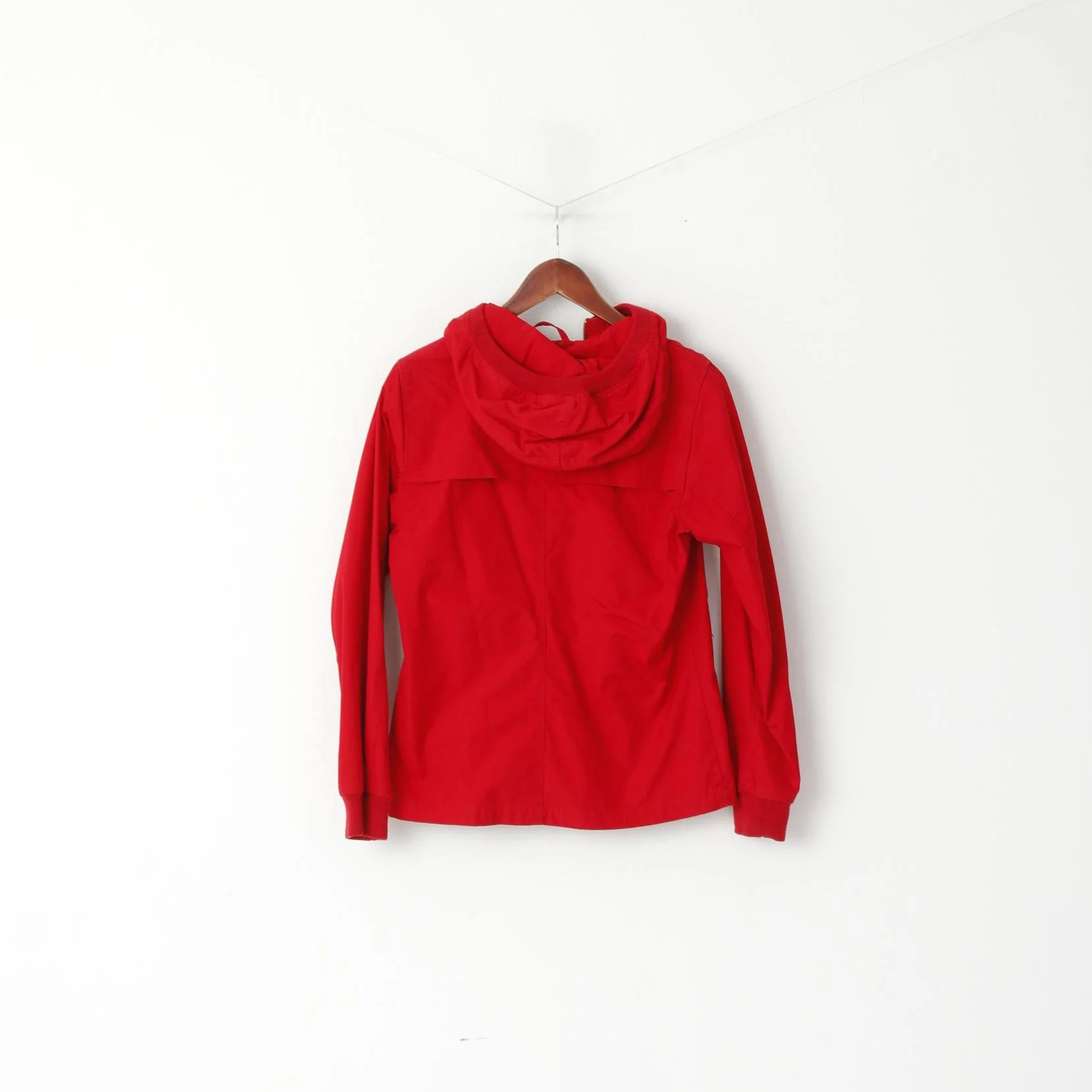 Peak Performance Women S Jacket Red Kasy J Cotton Blend Hooded Zip Up Top - Image 6