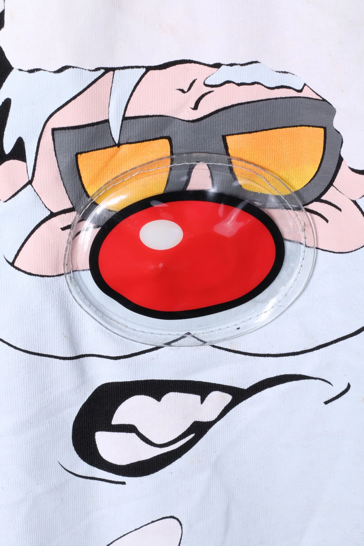 Coolcat Mens XL T- Shirt Black Cotton Graphic Sanda Shiny Nose Top - Image 3