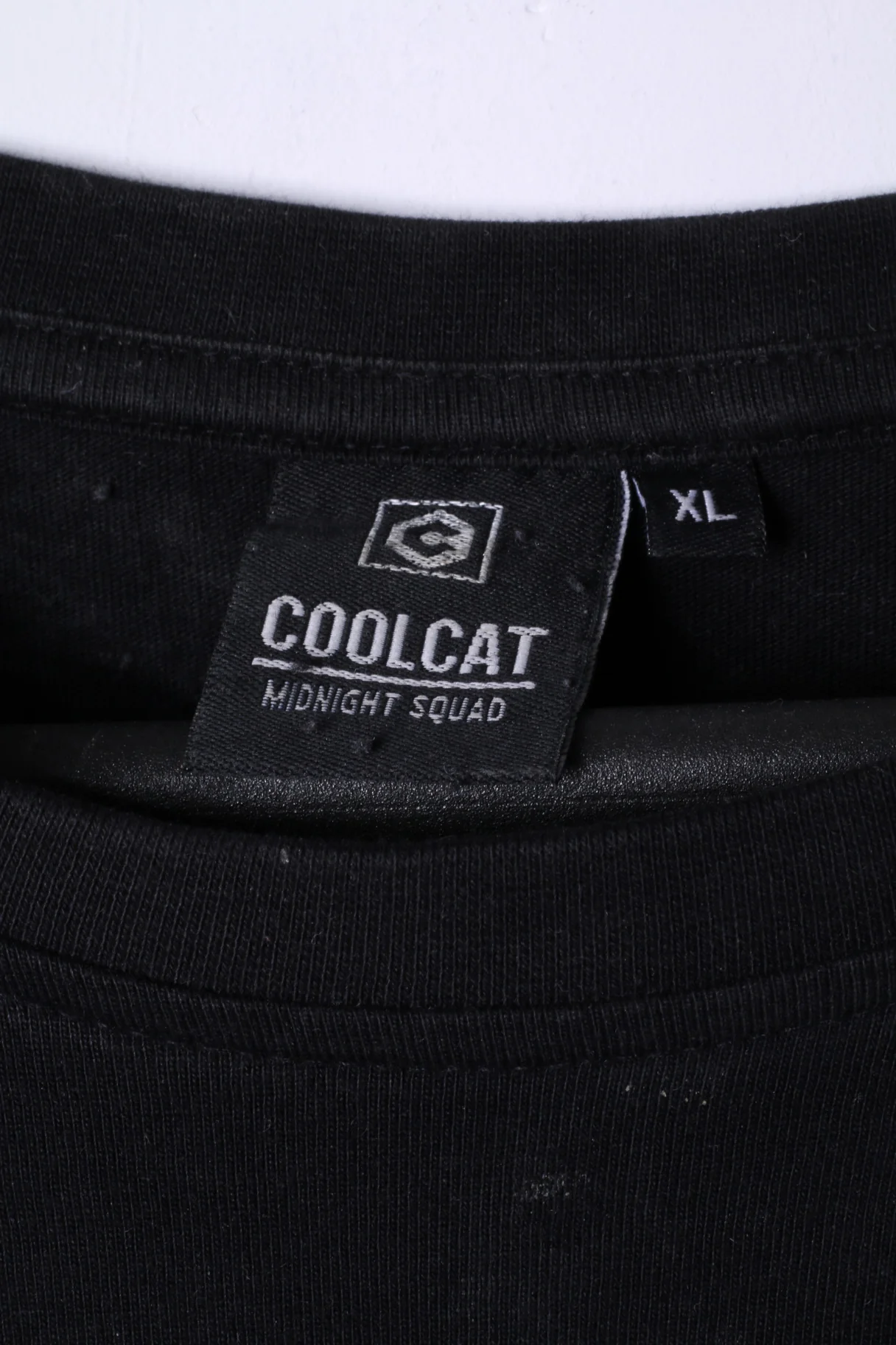 Coolcat Mens XL T- Shirt Black Cotton Graphic Sanda Shiny Nose Top - Image 4