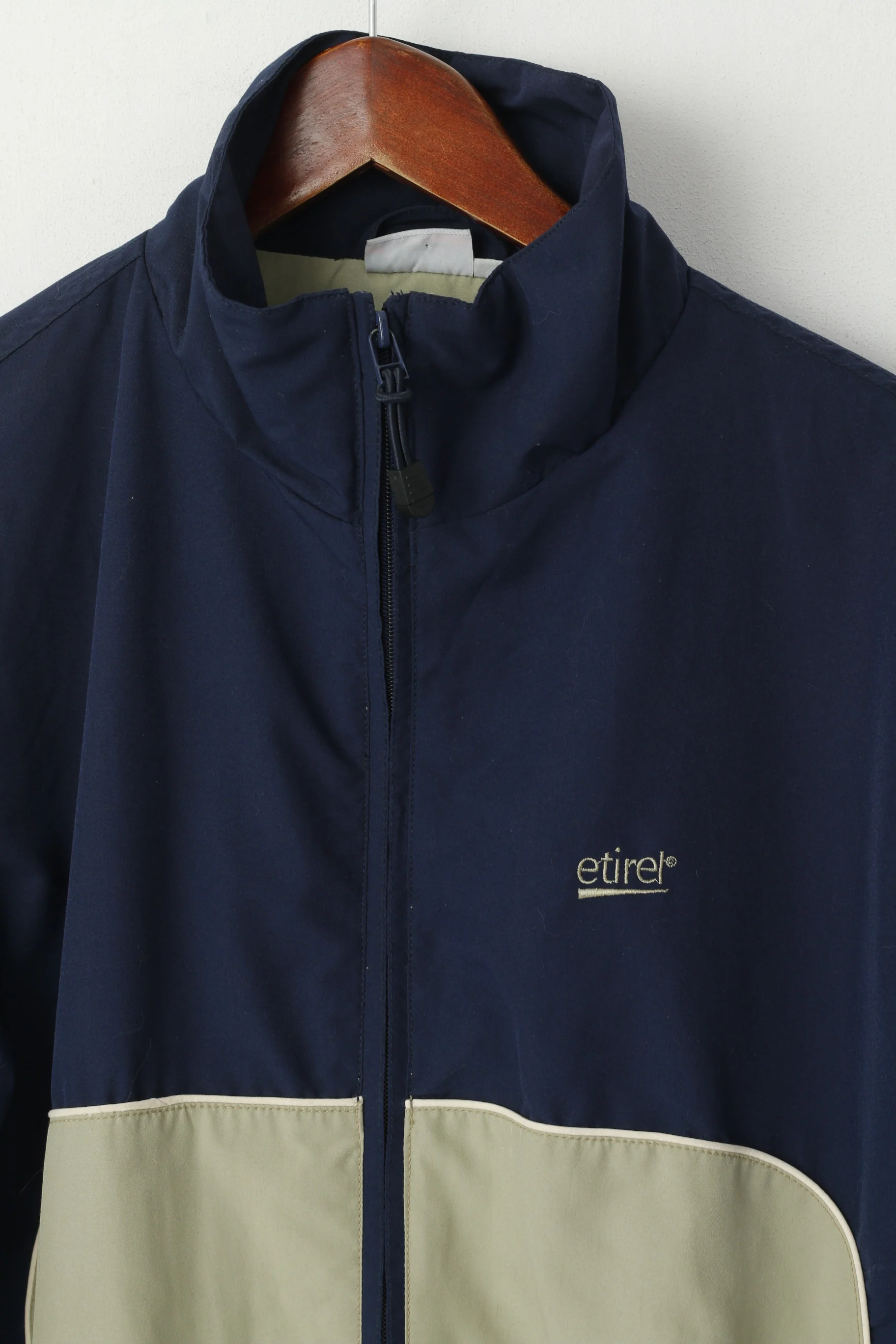 Etirel Men M Jacket Navy Activewear Mesh Lined Sport Lightweight Track Top - Image 2