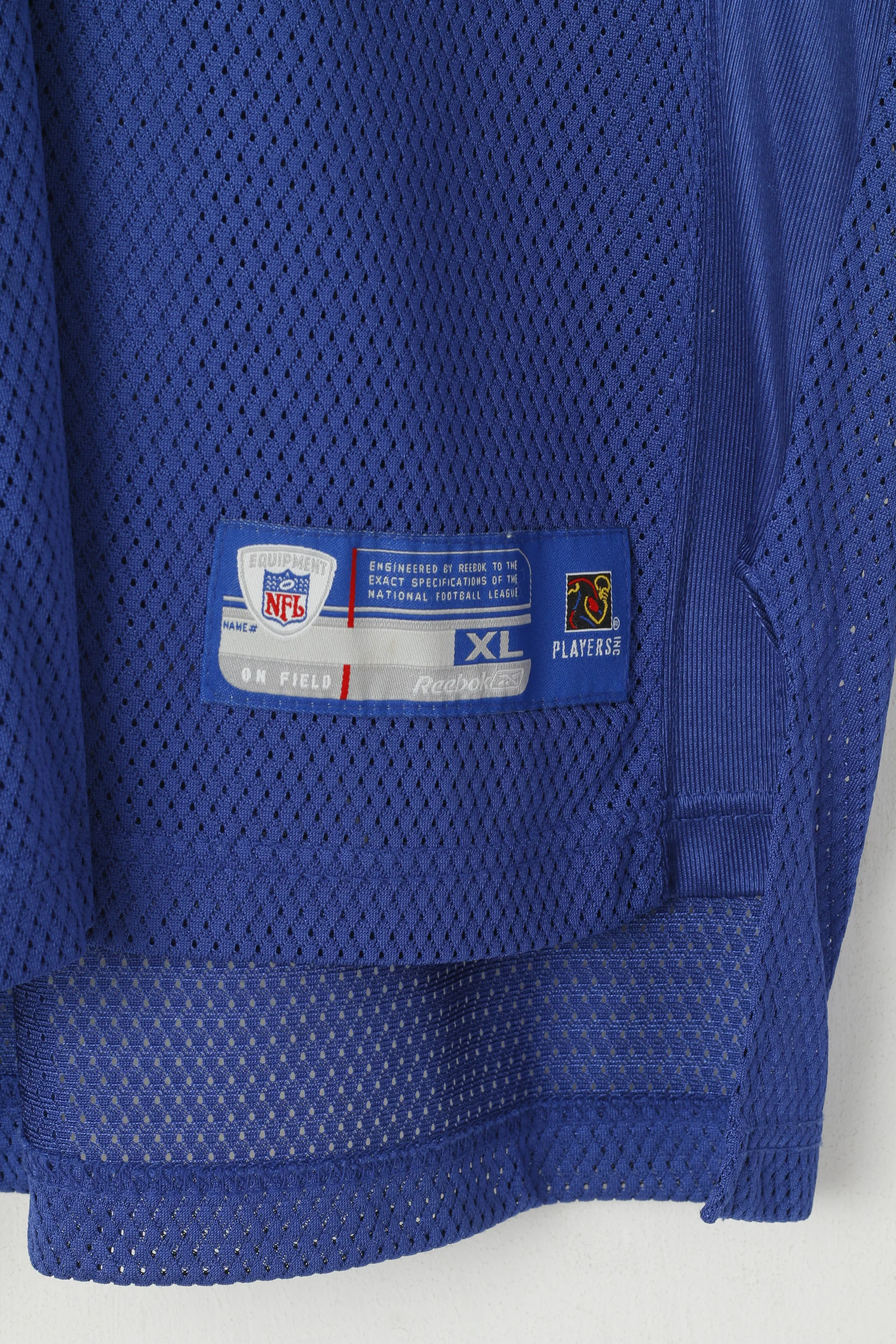 Reebok Youth XL 18-20 Age Shirt Blue Nylon NFL Indianapolis #17 Burress Jersey Top - Image 3