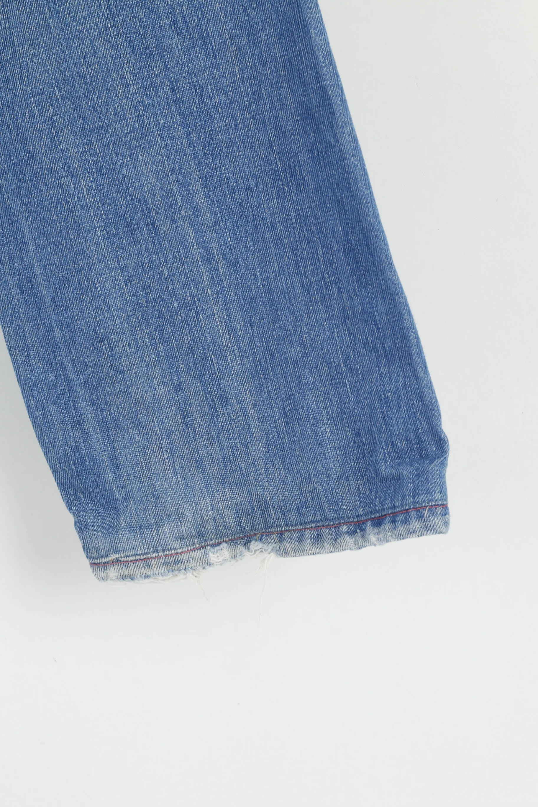 Diesel Industry Mens 31 Trousers Blue Cotton Made in Italy Classic Pants - Image 4