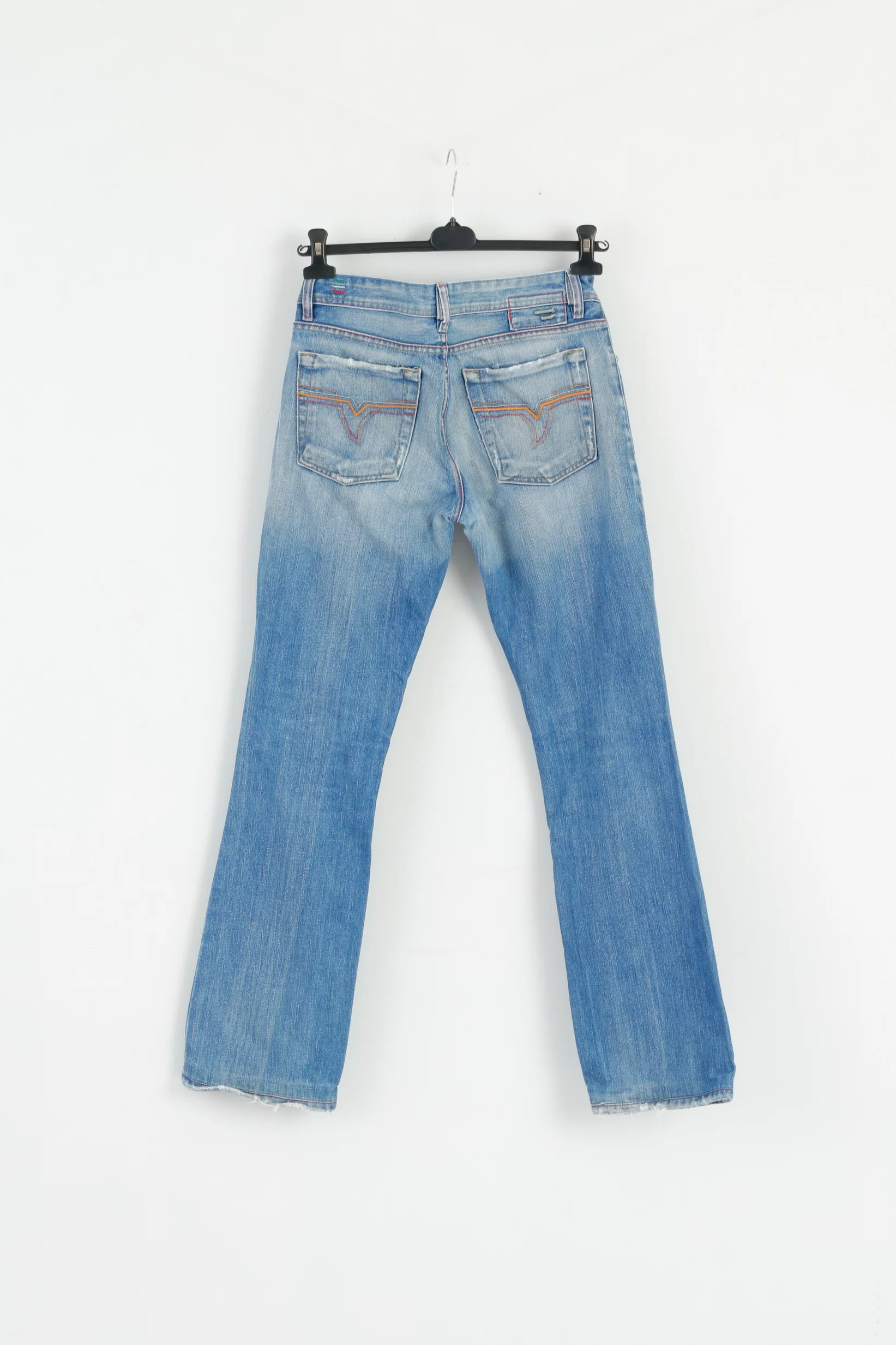 Diesel Industry Mens 31 Trousers Blue Cotton Made in Italy Classic Pants - Image 5