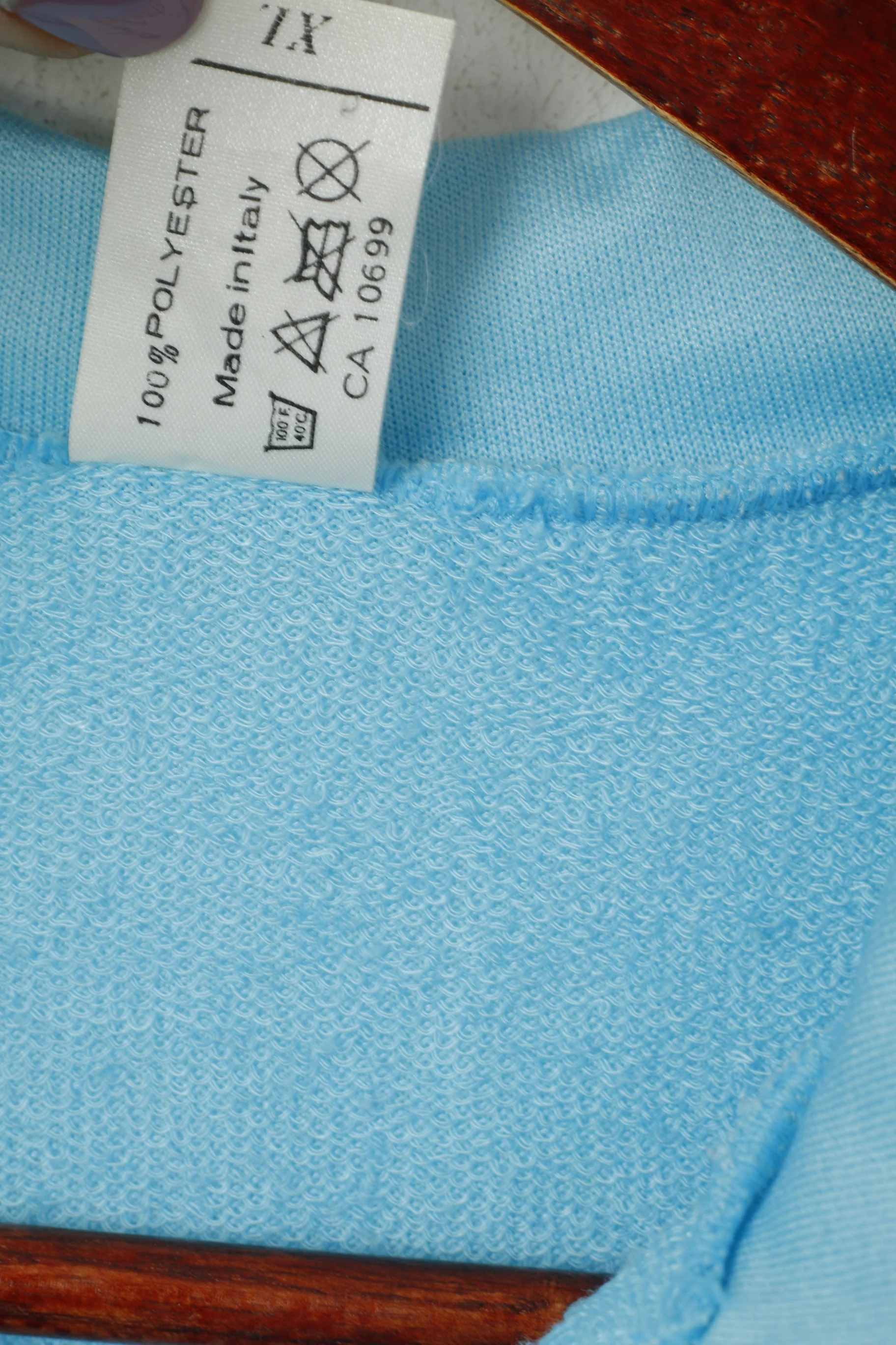 Blacky Men XL Cycling Shirt Blue Vintage Short Sleeve Made in Italy Jersey Top - Image 5