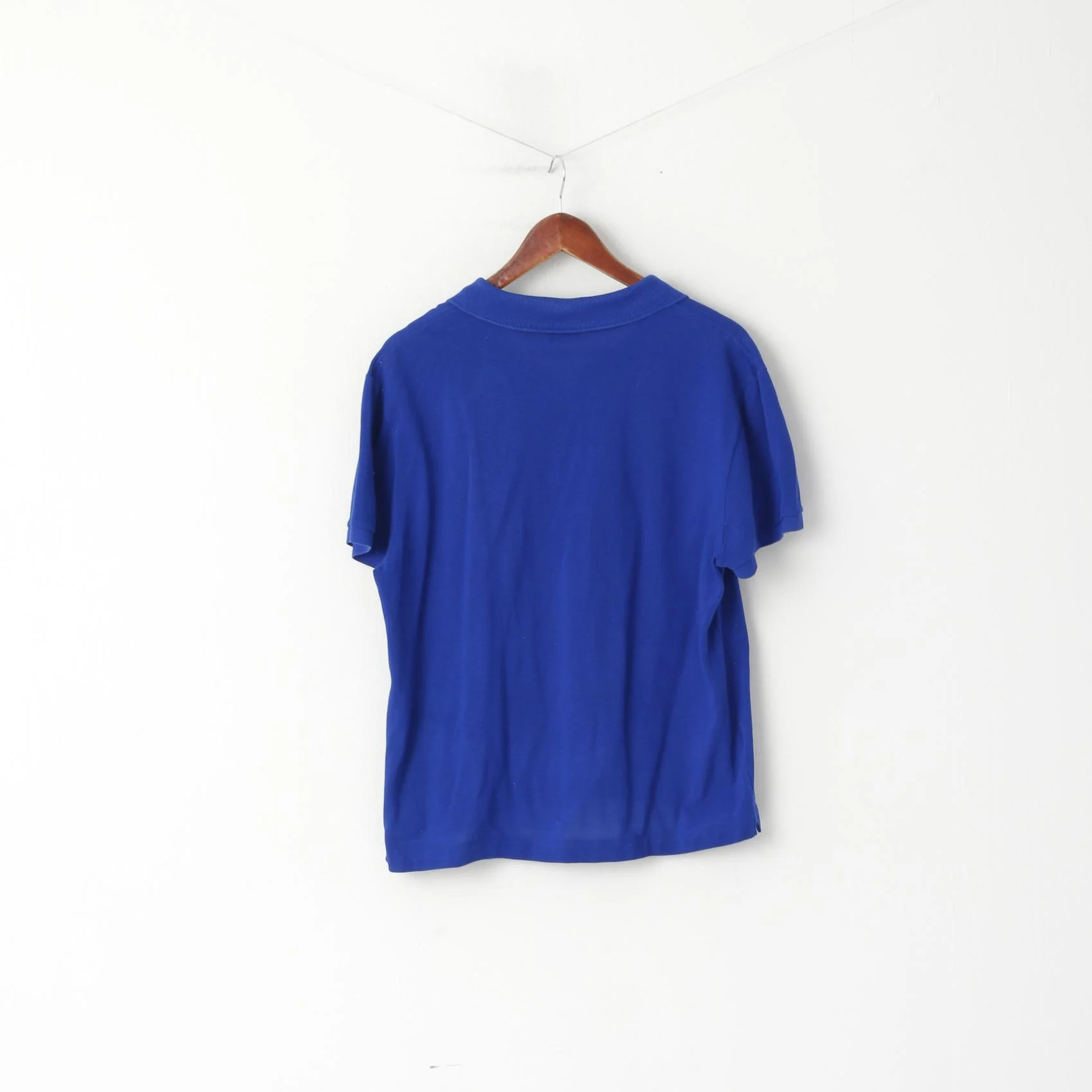 Lacoste Men 7 L Polo Shirt Cotton Indigo Slim Fit Plain Detailed Buttons Top - Image 5