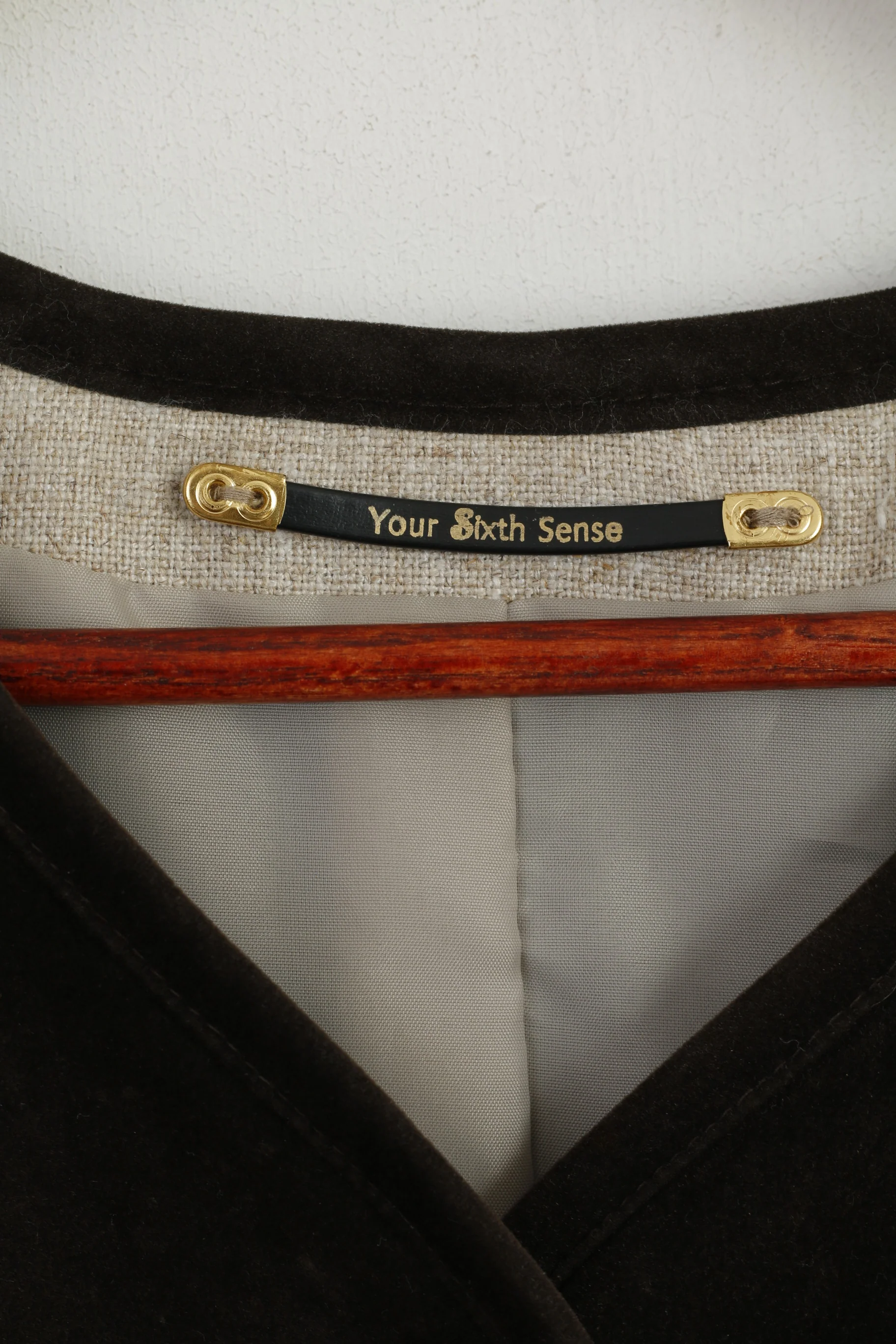 C&A Your Sixth Sense Women 22 48 Waistcoat Brown Linen Tyrol Trachten Vest - Image 4
