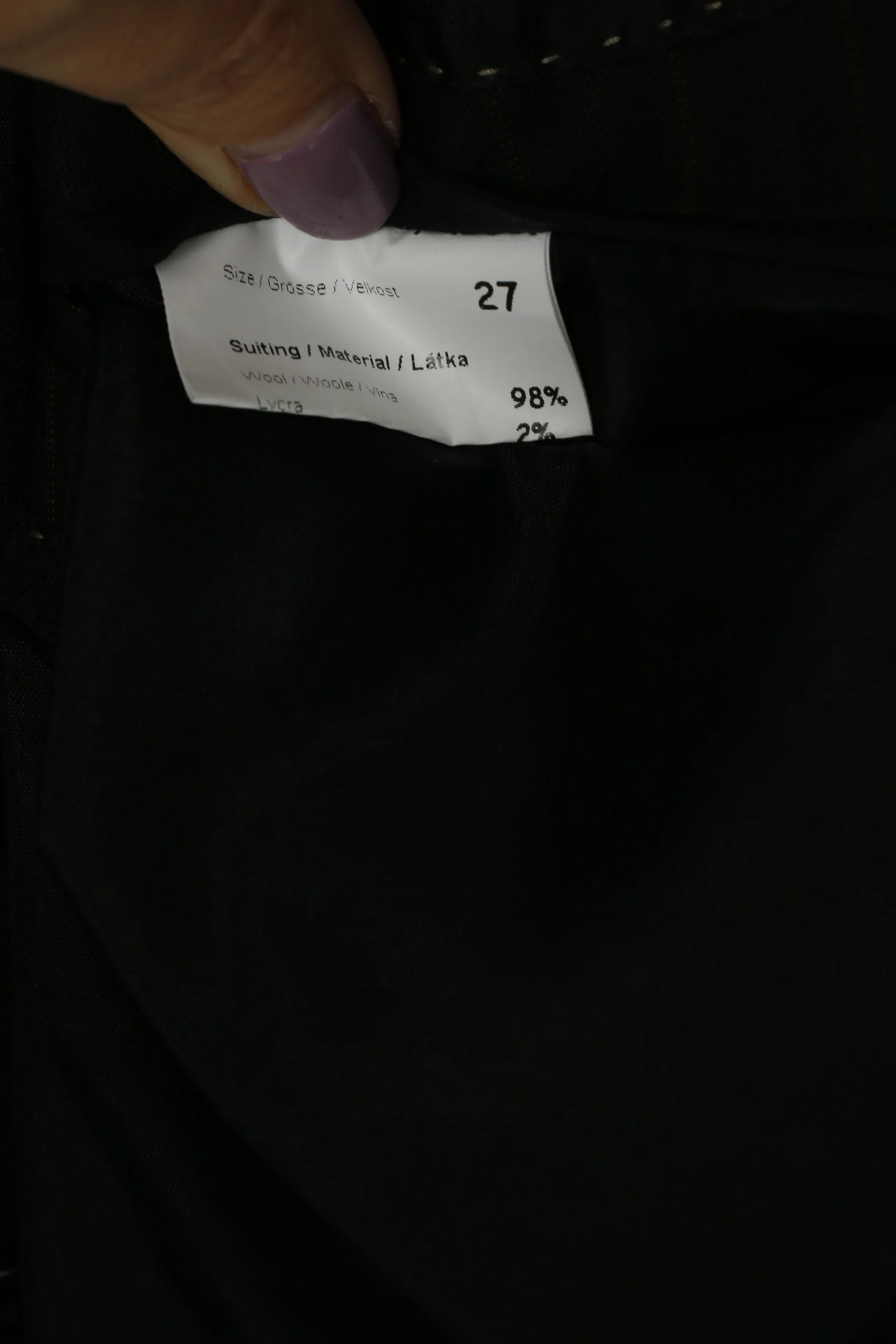 Michael Berger Collection Men 27 42 Blazer Black Striped Wool Single Breasted Jacket - Image 5