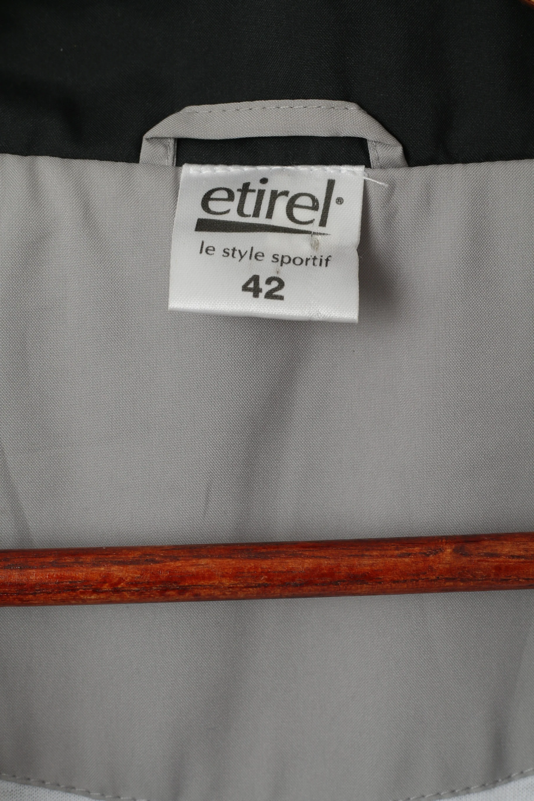 Etirel Le Style Sportif Women 42 L Jacket Gray Sportswear Zip Up Lightweight Top - Image 4