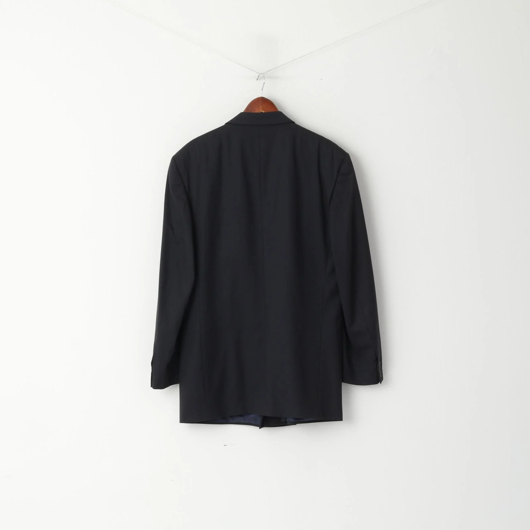 Ritex Switzerland Men 108 44 Blazer Navy Wool Double Breasted Vintage Jacket - Image 6