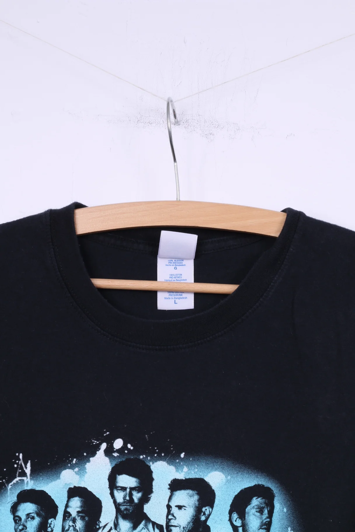 Gildan Mens L T-Shirt Black Cotton Graphic Take That 2011 Music Band Top - Image 2