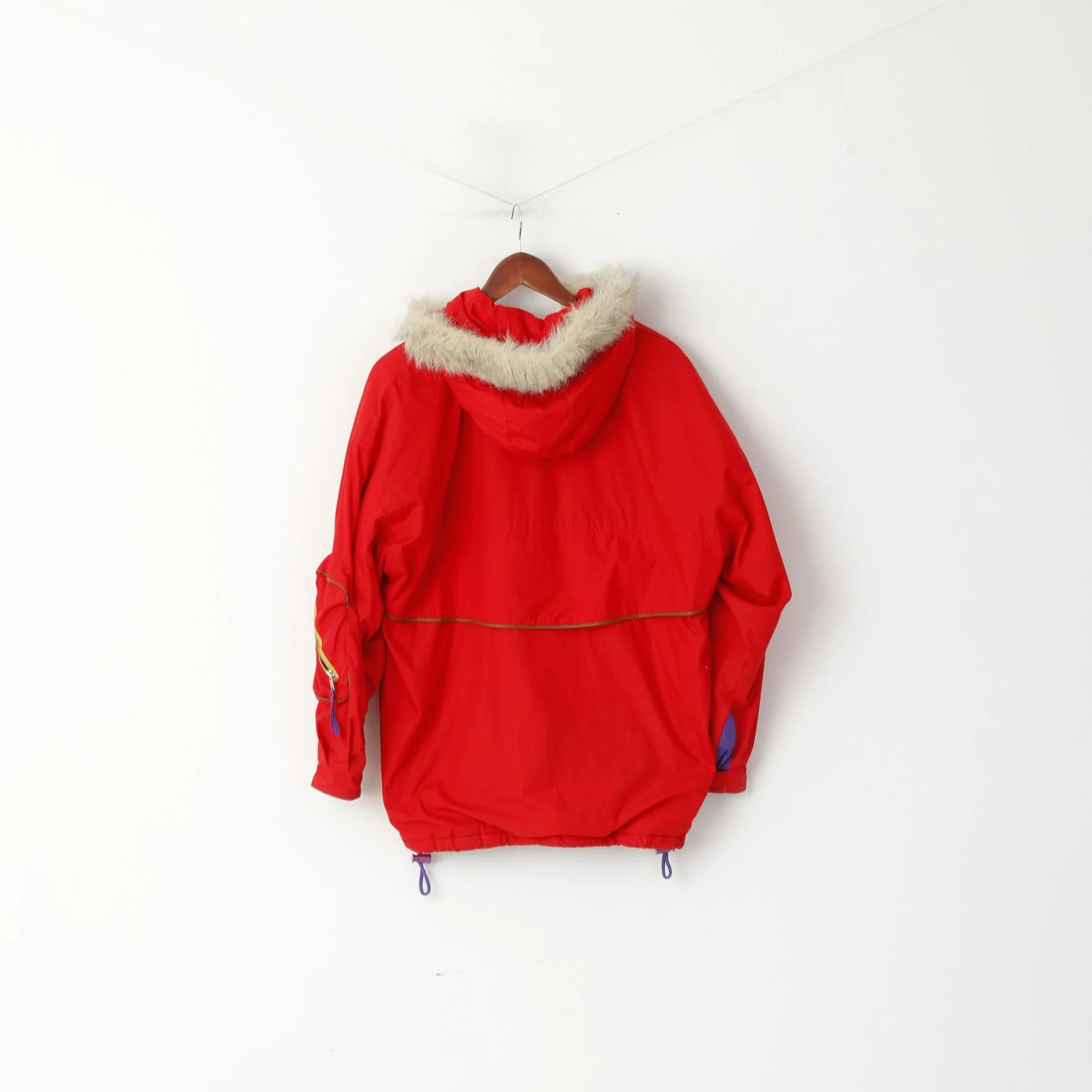 Craft Youth 164 Ski Jacket Red Snoboarding Hooded Royal Corps Vintage Top - Image 7