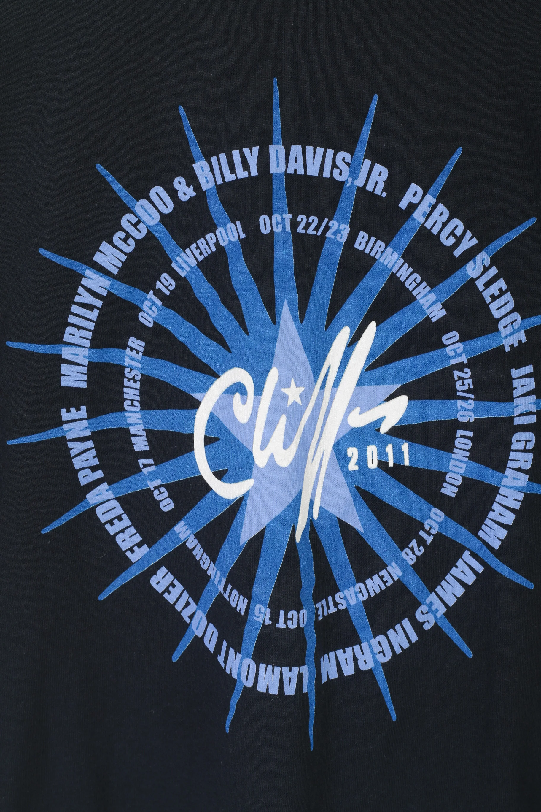 Gildan Men M Shirt Navy Cotton Graphic Soulicious Cliff Richard 2011 Top - Image 5