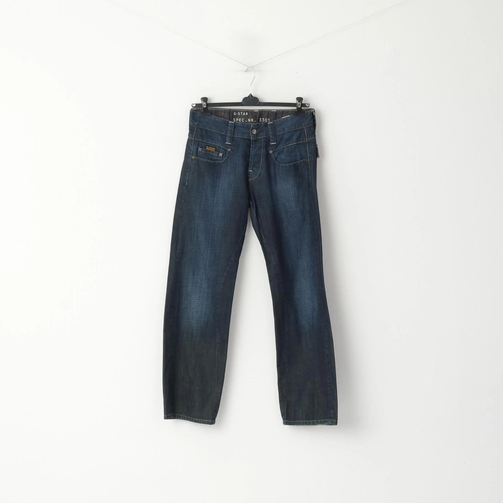 G-STAR Men W 31 L 32 Jeans Trousers Navy Denim Radar Cover Loose Cotton Straight Pants