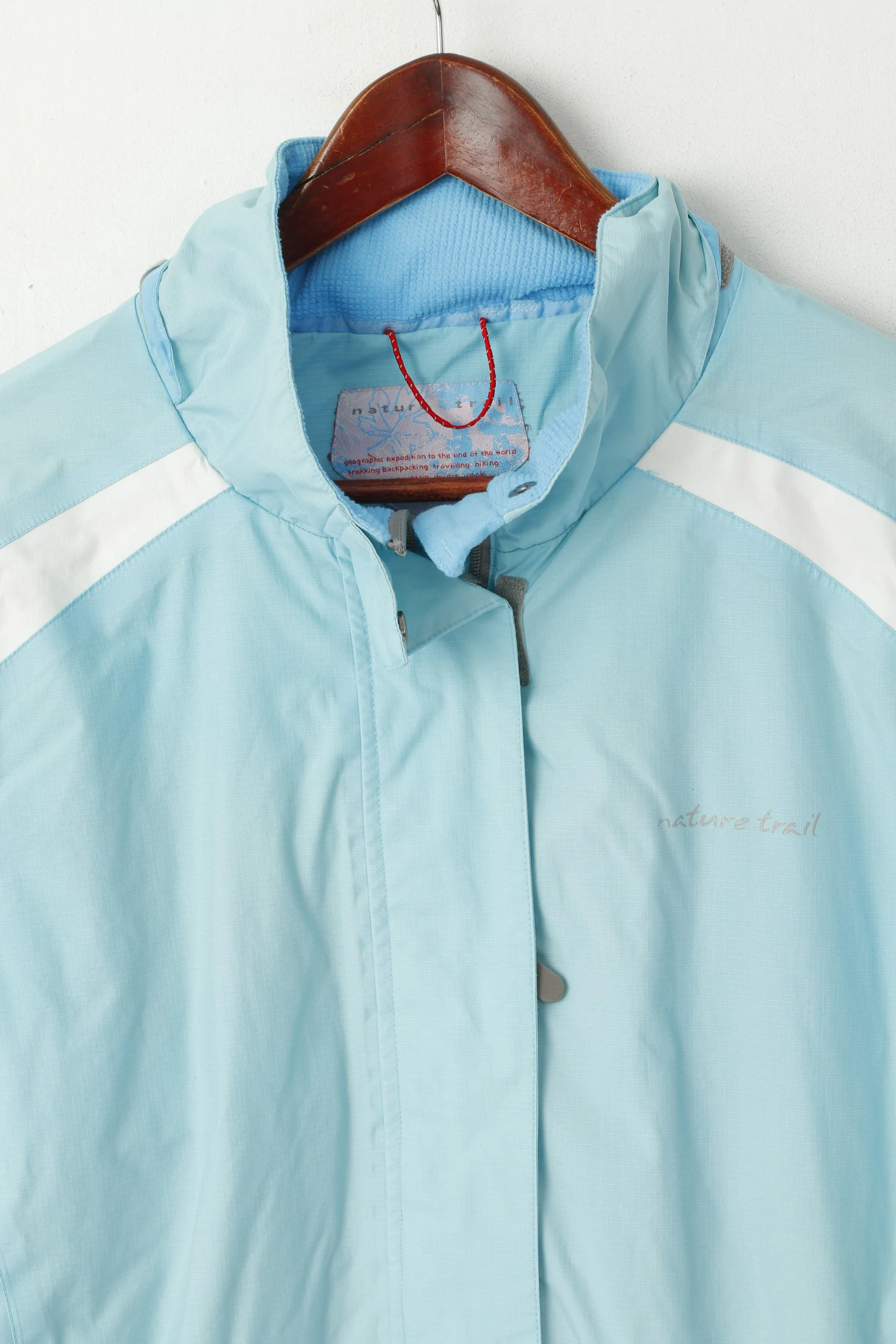 TCM Nature Trail Women 14/16 L Jacket Light Blue Lightweight Nylon Outdoor Top - Image 2