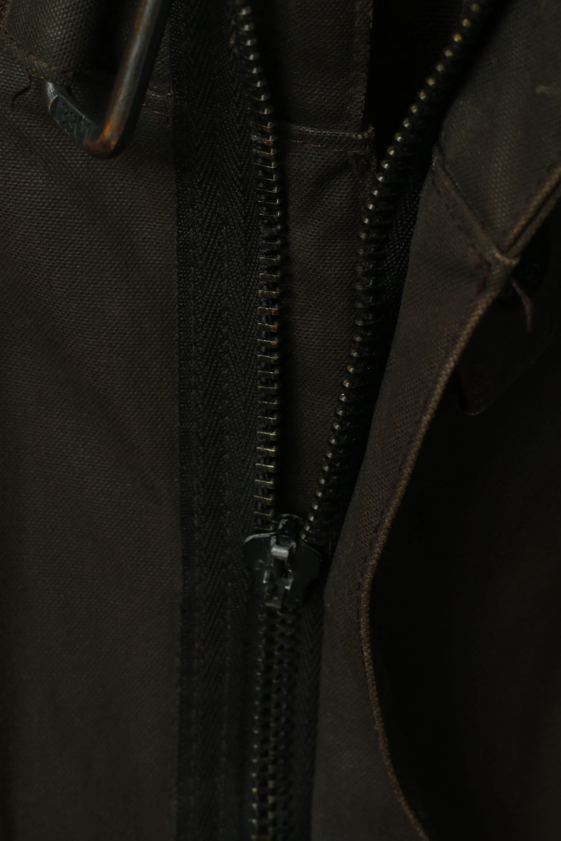 G-STAR RAW Men XXL (XL) Jacket Brown Wax Cotton Hooded Zip Up Astron Parka Top - Image 5