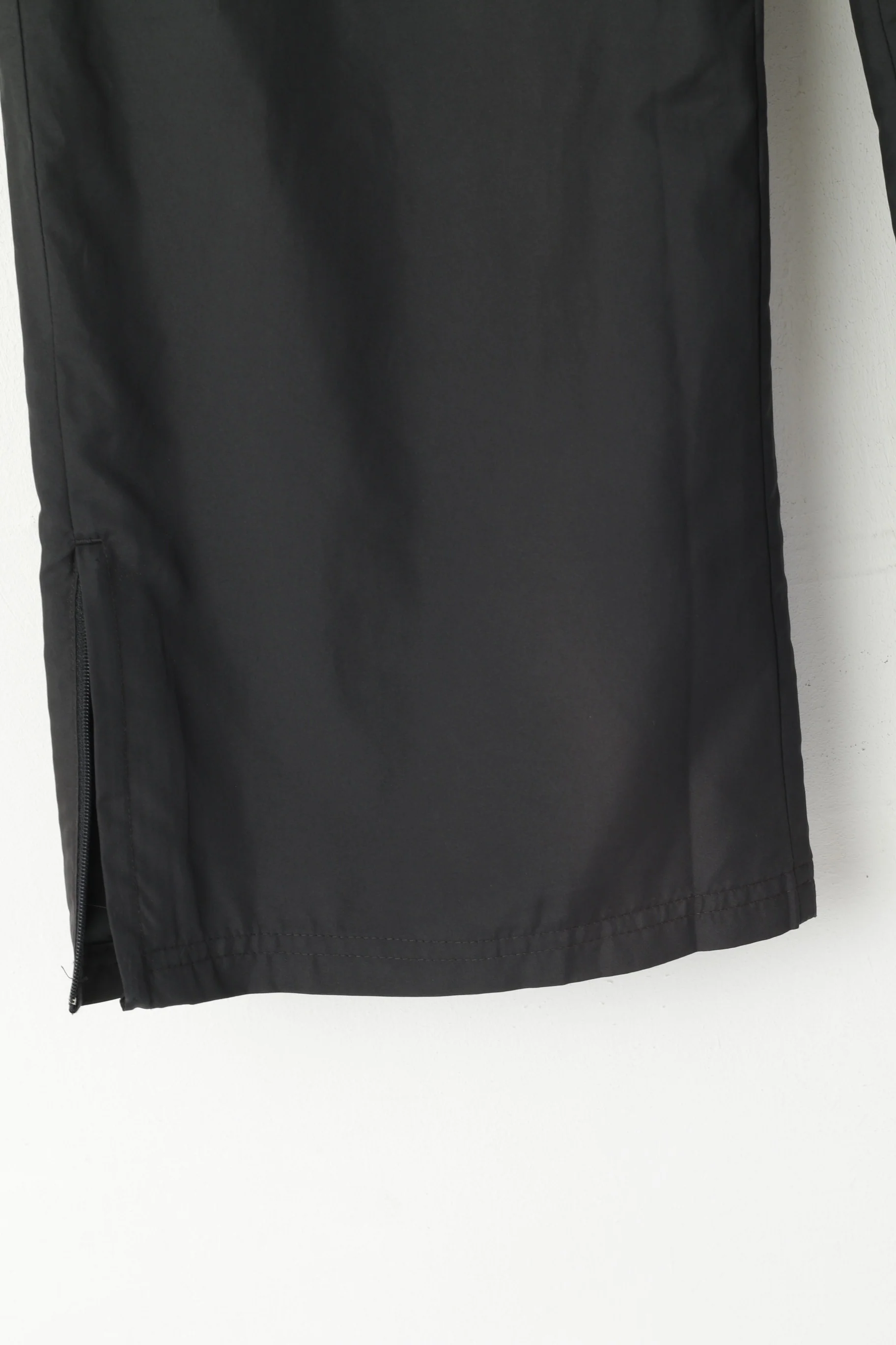 Adidas Women 14 M Sweatpants Black Sportswear Mesh Lined Tracksuit Bottom - Image 3