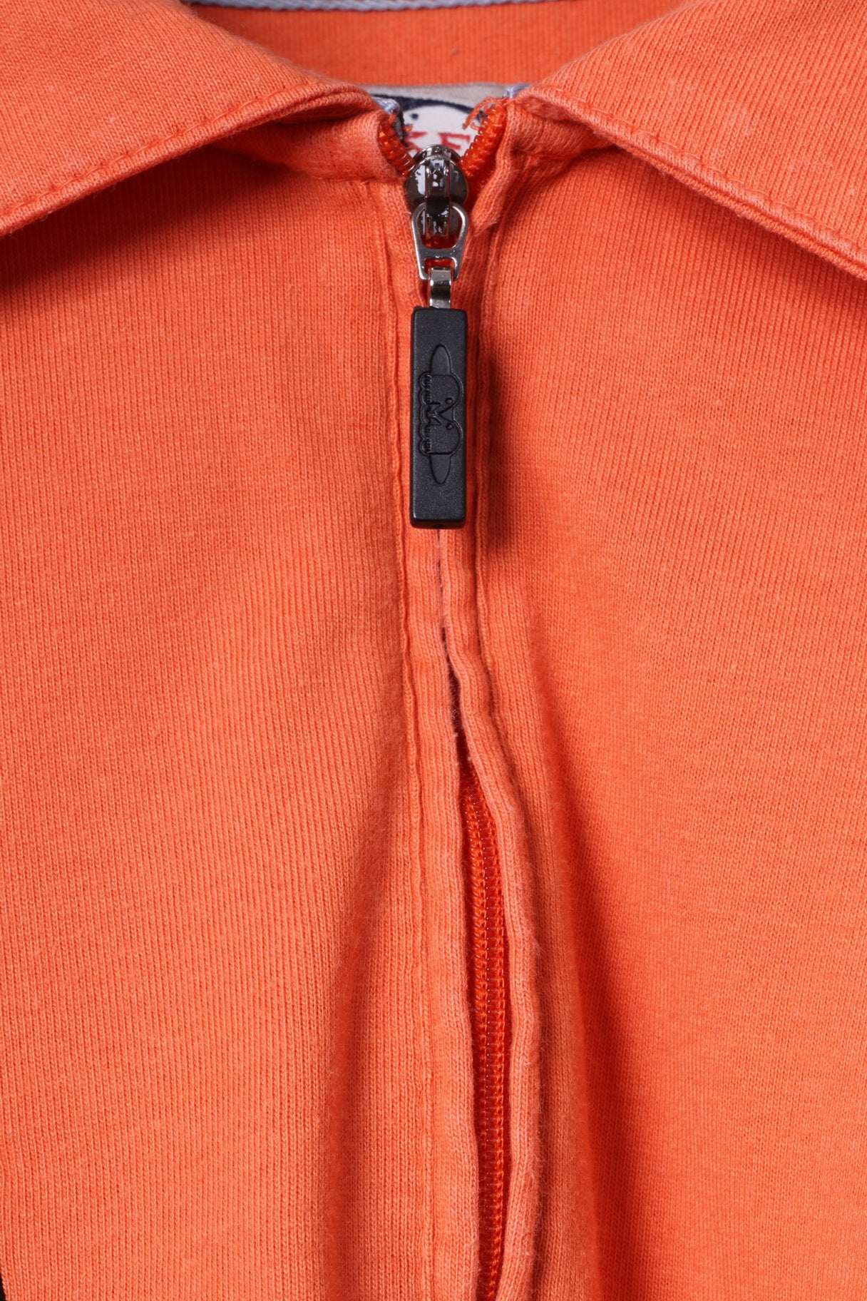 Hockey Tko Mens M Polo Shirt Orange L.A. METROS #17 Zip Neck Top - Image 4