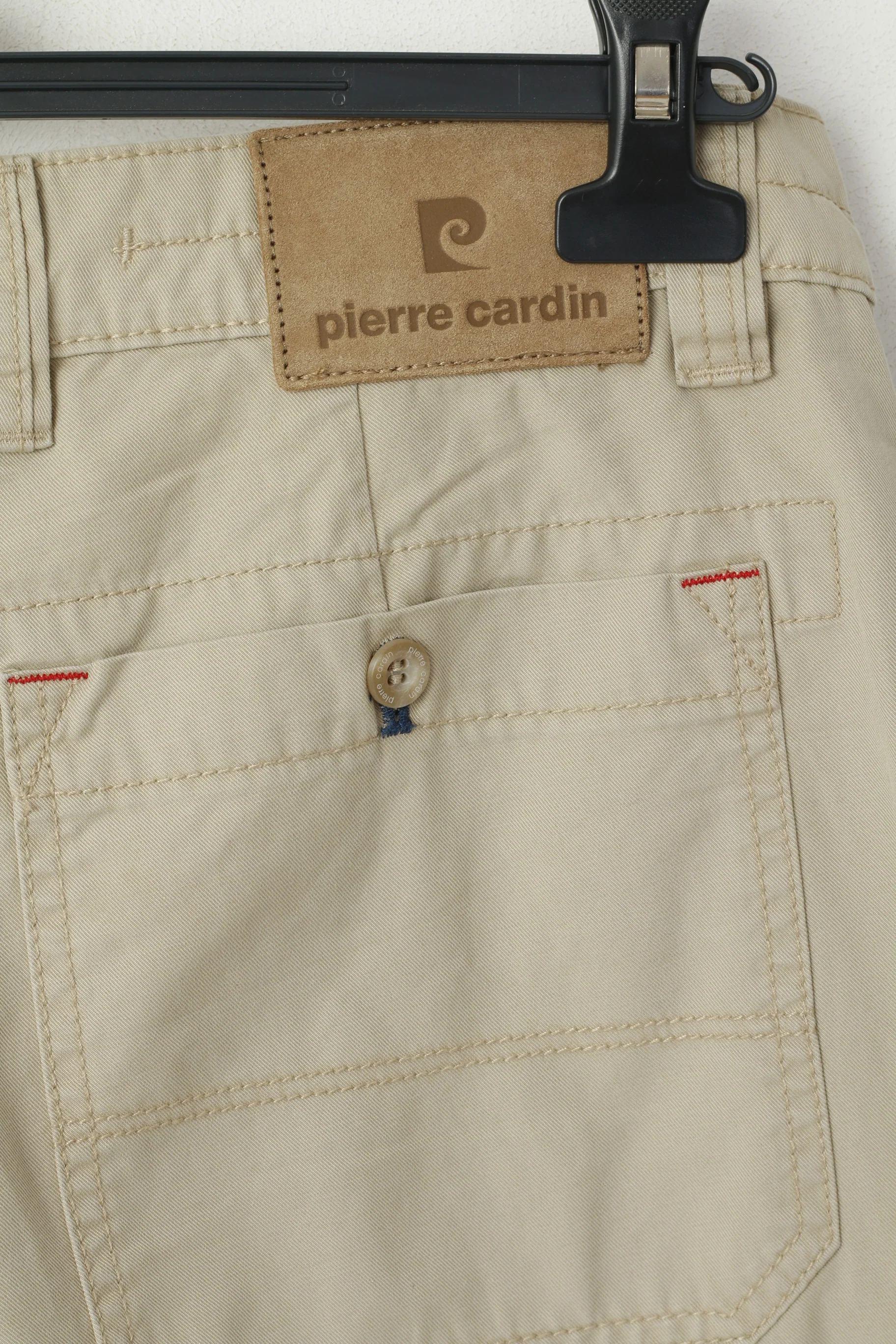 Pierre Cardin Jeans Men 35 50 Shorts Beige Cotton Casual Cropped Pants - Image 5